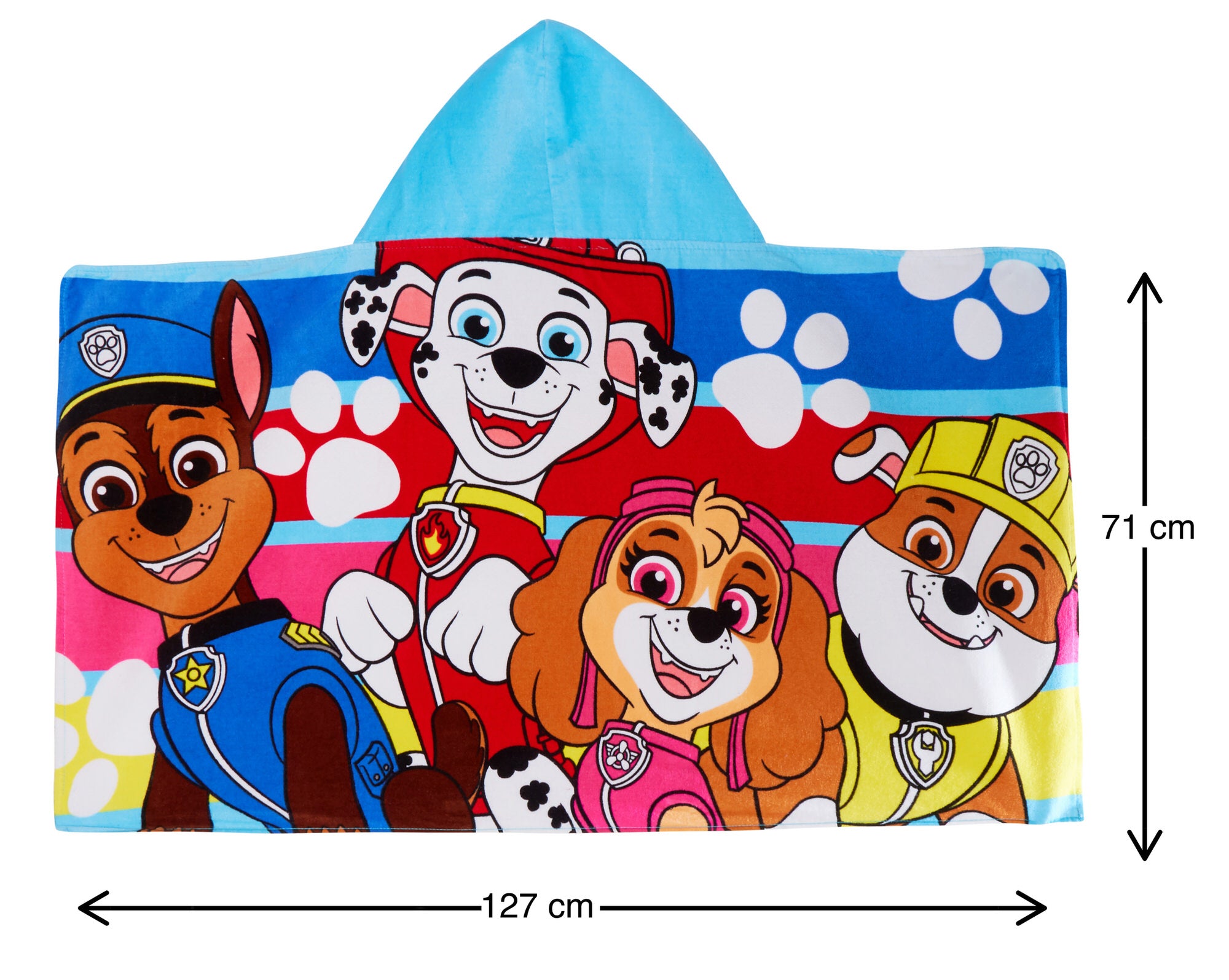 Paw Patrol Hooded Towel Chase Poncho Kids Beach Towel Bath Towel Swimming Wrap