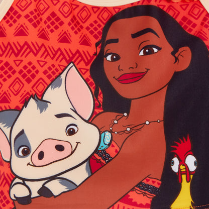 Girls Disney Moana Tankini Kids Deluxe Two Piece Swimming Costume Beach Swimsuit