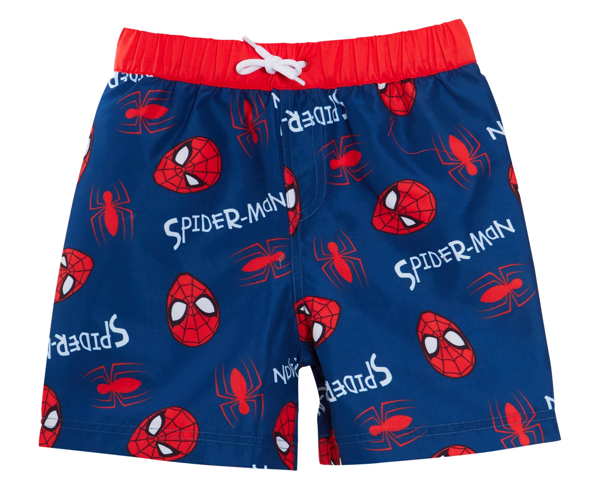 Boys Spider-man Swim Shorts + Rash Vest 2 Piece Swim Set Surf Top + Board Shorts