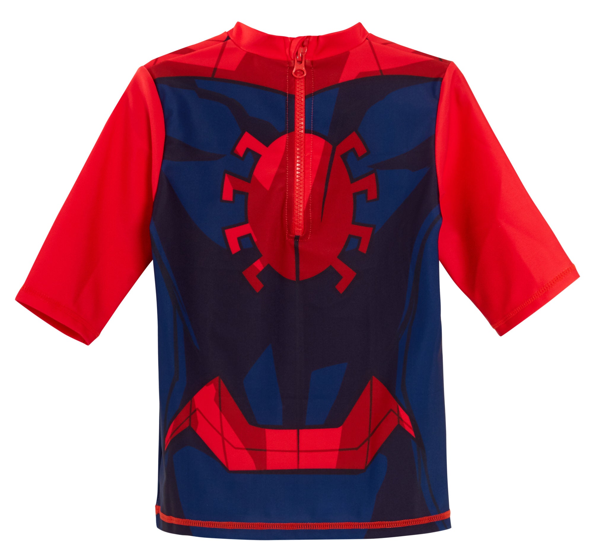 Boys Spider-man Swim Shorts + Rash Vest 2 Piece Swim Set Surf Top + Board Shorts