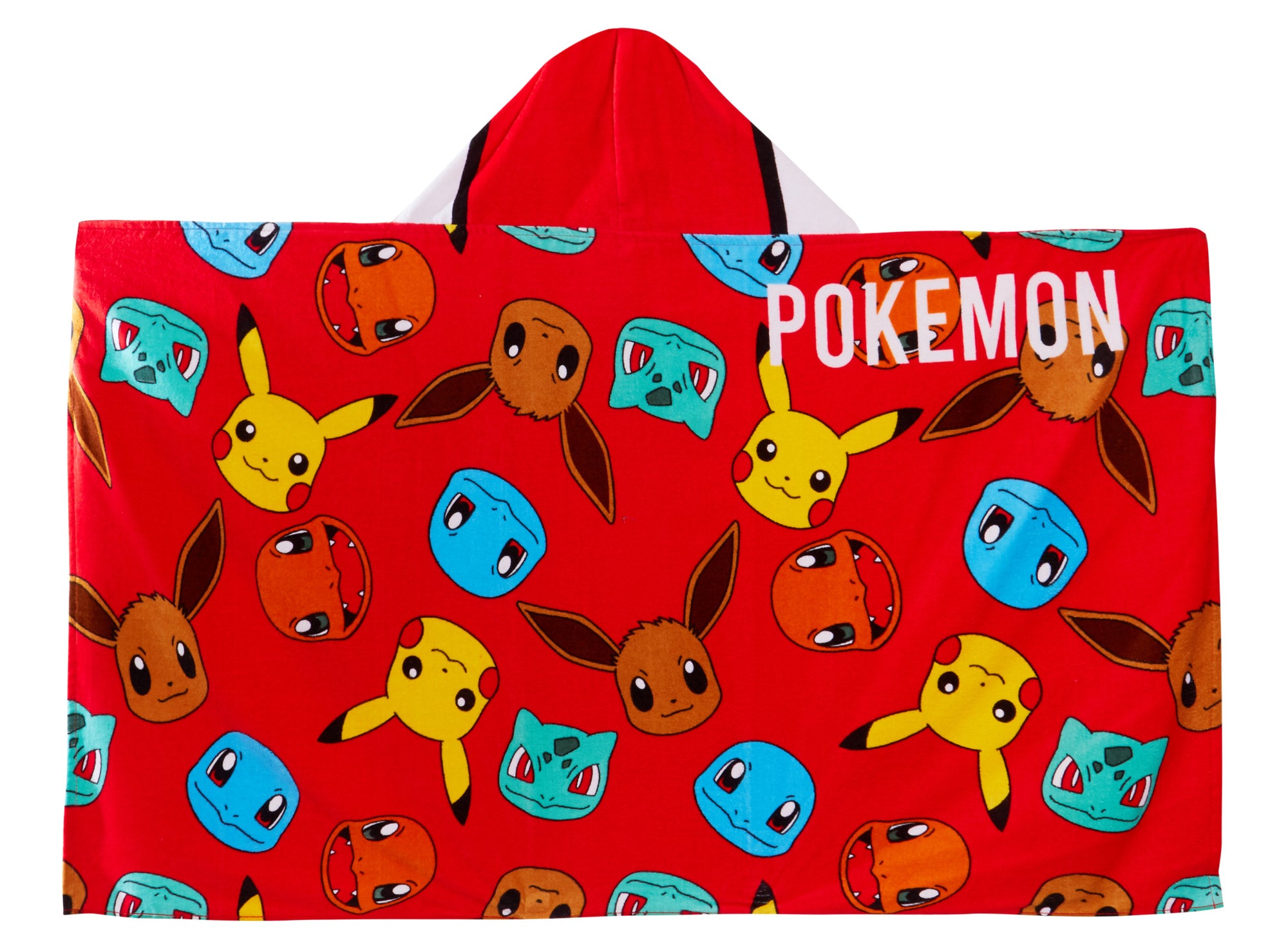 Pokemon Hooded Towel Kids Pikachu Poncho Beachtowel Bath Towel Swimming Wrap