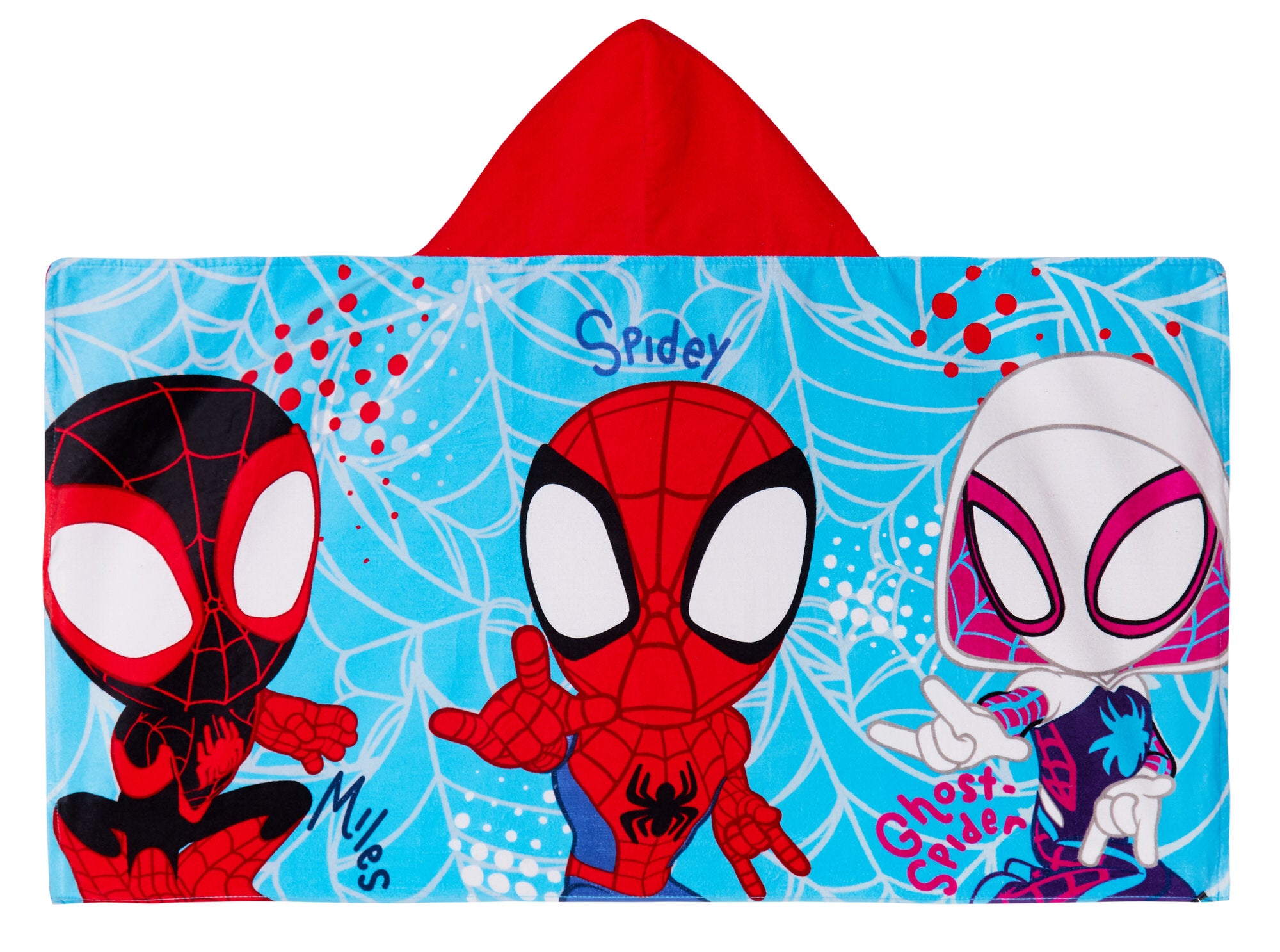 Spidey And His Amazing Friends Hooded Towel Poncho Beach Bath Towel Swimming Wrap