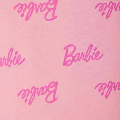 Girls Barbie Pyjamas For Kids Girls Pjs Short Sleeve T-Shirt Long Lounge Bottoms