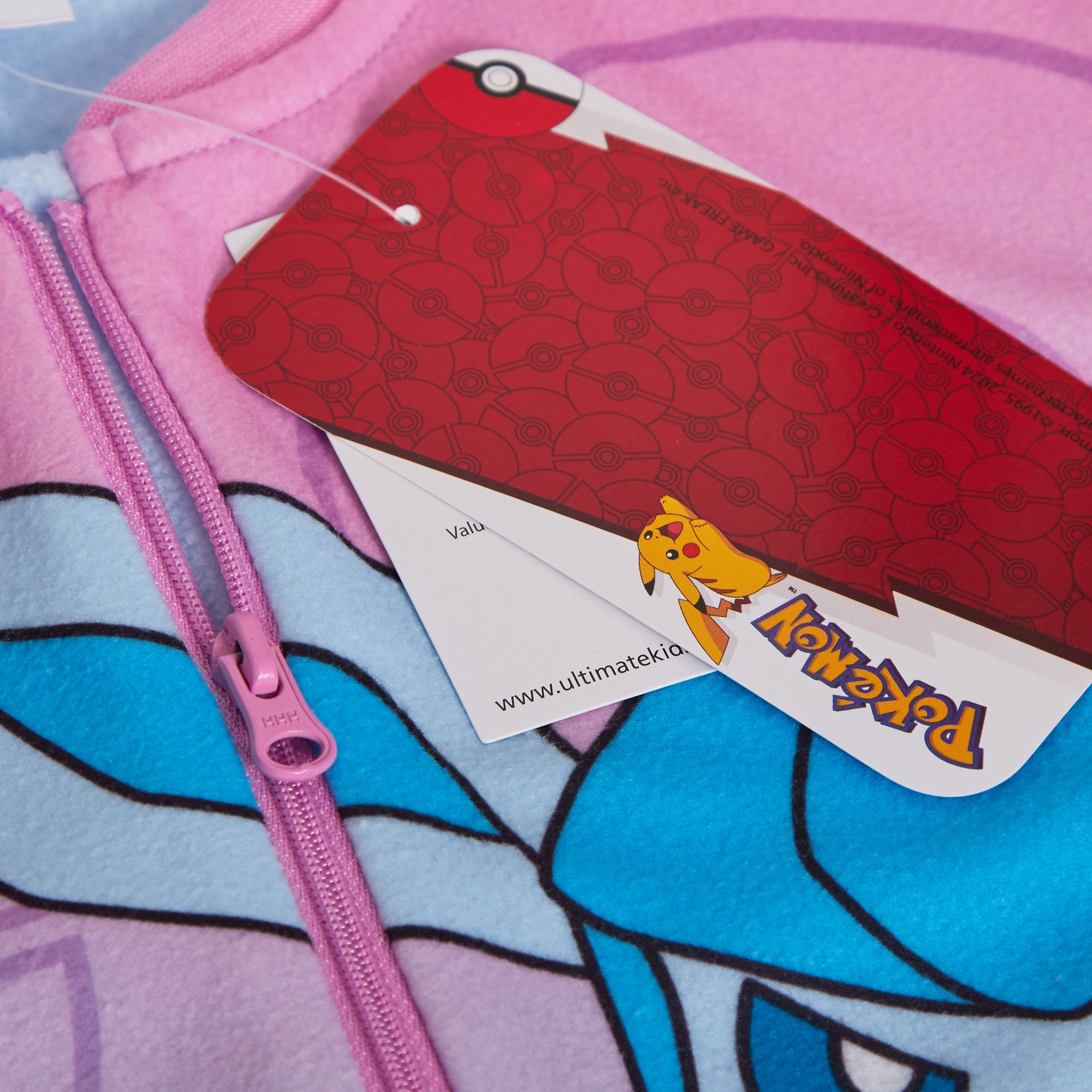 Girls Pokemon All In One Cosy Fleece Pjs Pyjamas Kids Fleece Pjs Warm Loungewear