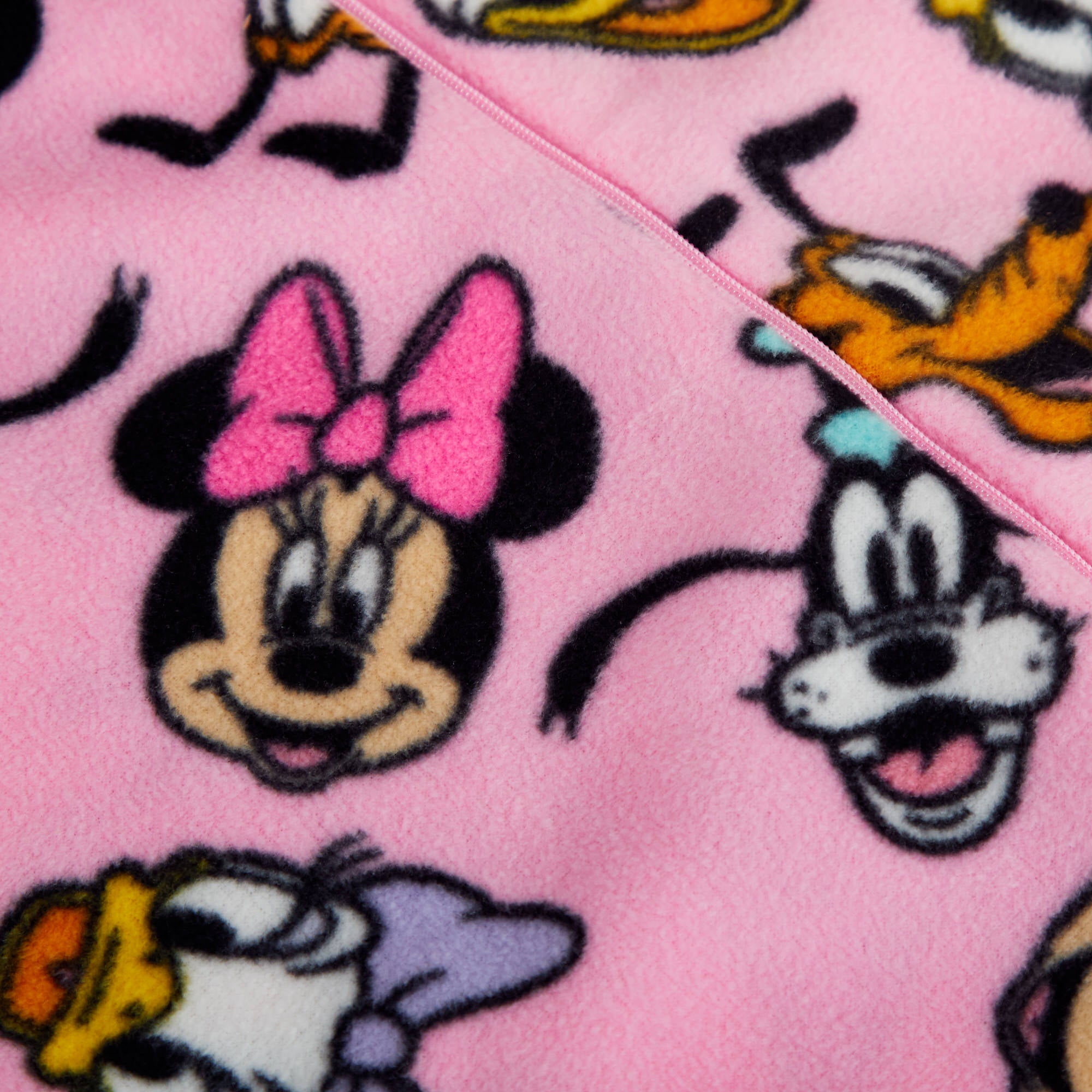 Disney Minnie Mouse Girls All In One Pyjamas Kids Fleece Pjs Dress Up Nightwear