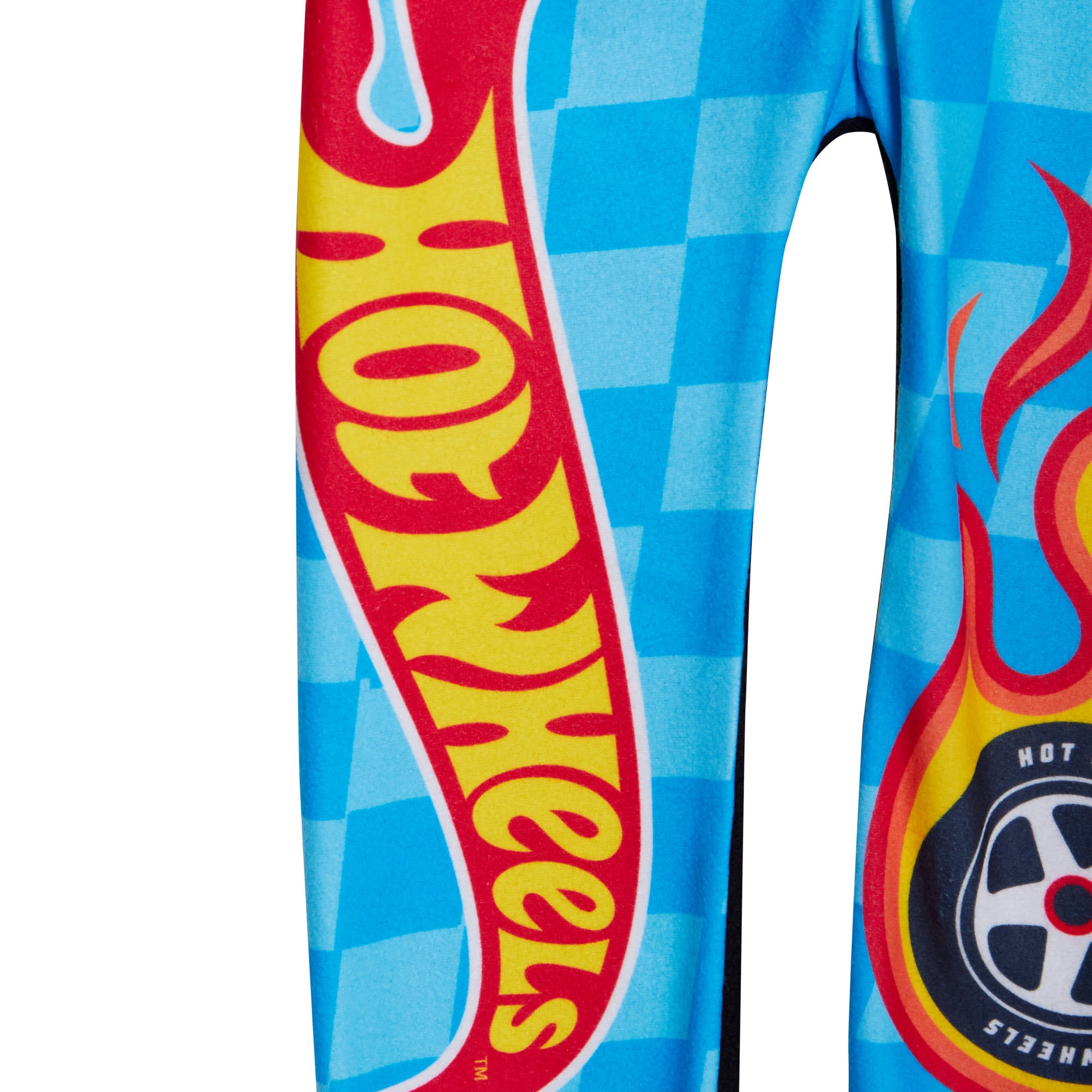 Boys Hot Wheels Fleece All In One Kids Racing Cars Pyjamas Pjs Warm Nightwear