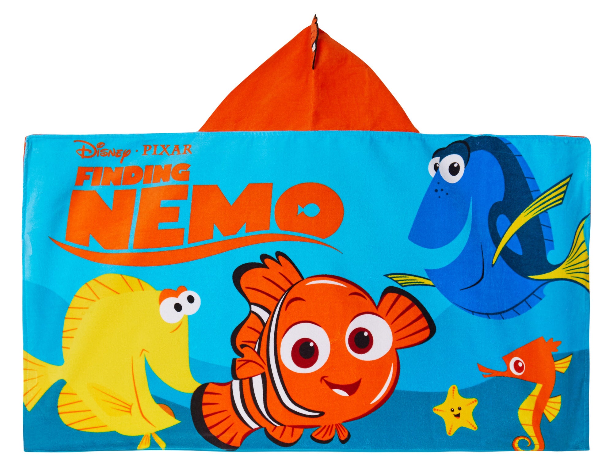 Disney 3D Nemo Hooded Towel Dory Dress Up Poncho Kids Beach Towel Swimming Wrap