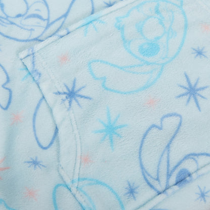 Girls Disney Lilo & Stitch 3 Piece Oversized Hoodie Blanket+ Pyjamas Set Gift
