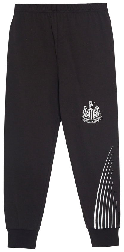 Kids Newcastle United F.C. Pyjamas + Hooded Dressing Gown3 Piece Nightwear Football Robe Pjs Set
