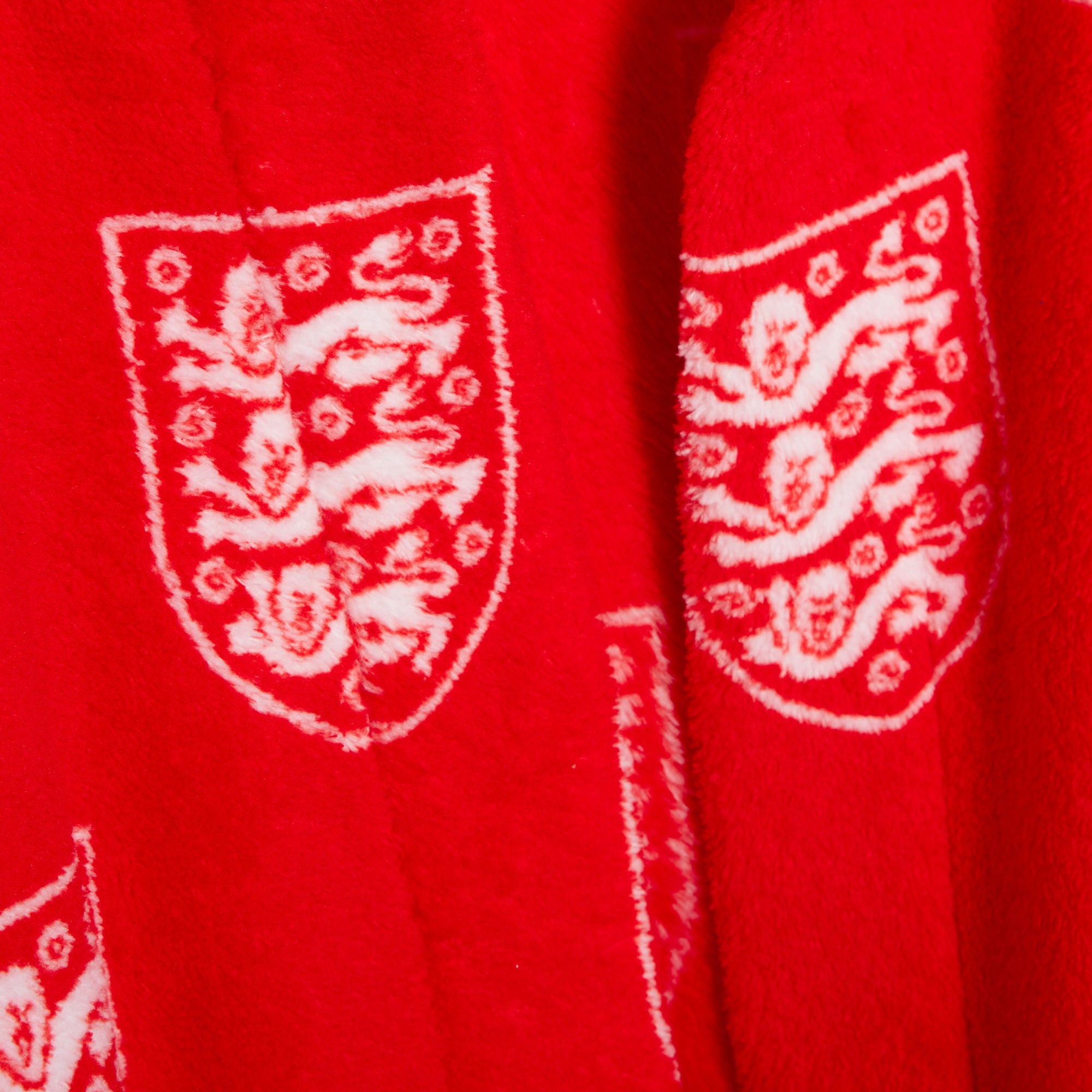 Kids Official England Football Club Pyjamas + Hooded Dressing Gown 3 Piece Nightwear Set