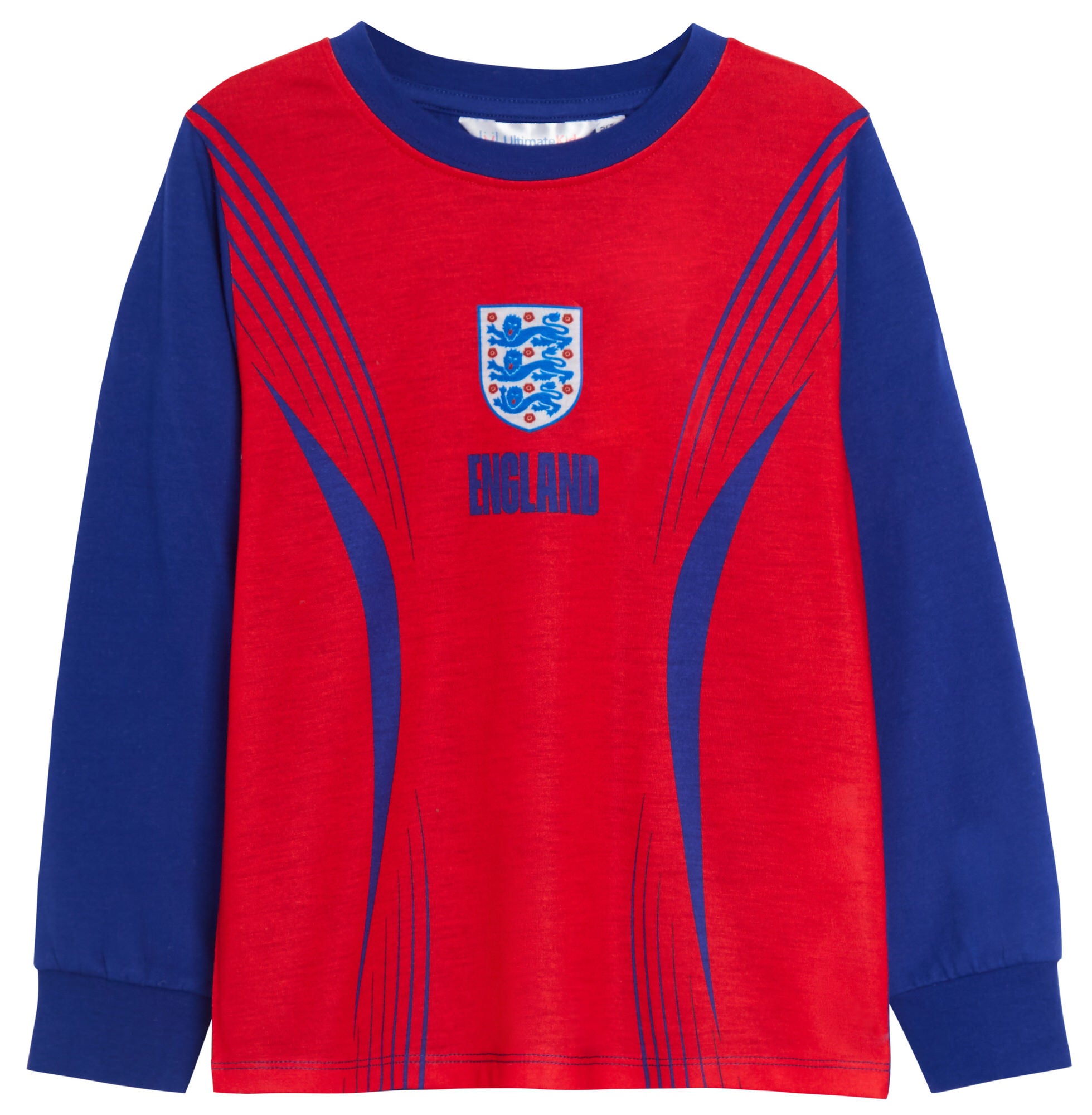 Kids Official England Football Club Pyjamas + Hooded Dressing Gown 3 Piece Nightwear Set