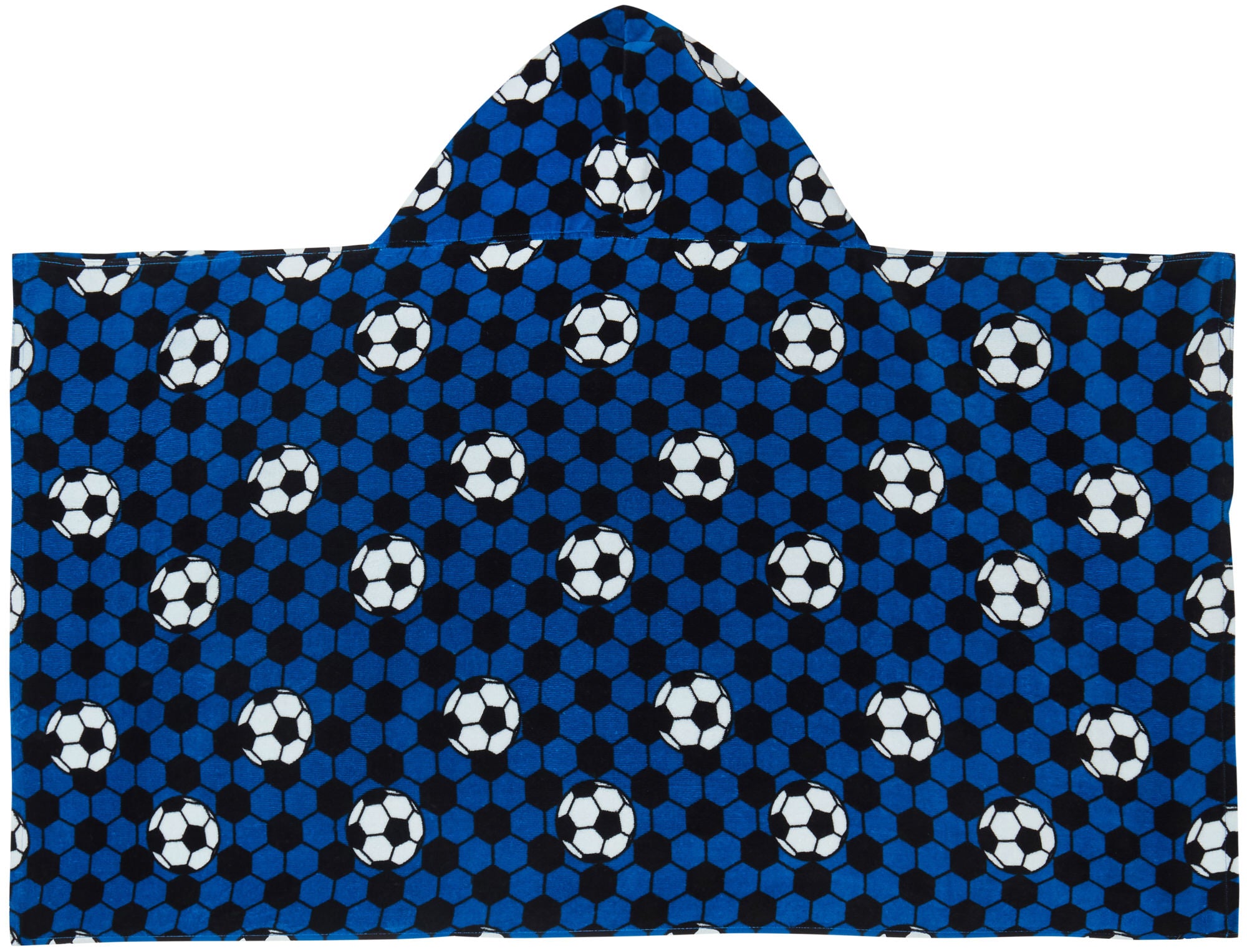 Kids Football Hooded Towel Girls Boys Poncho Beach Towel Bath Towel Swimming Wrap Changing Robe