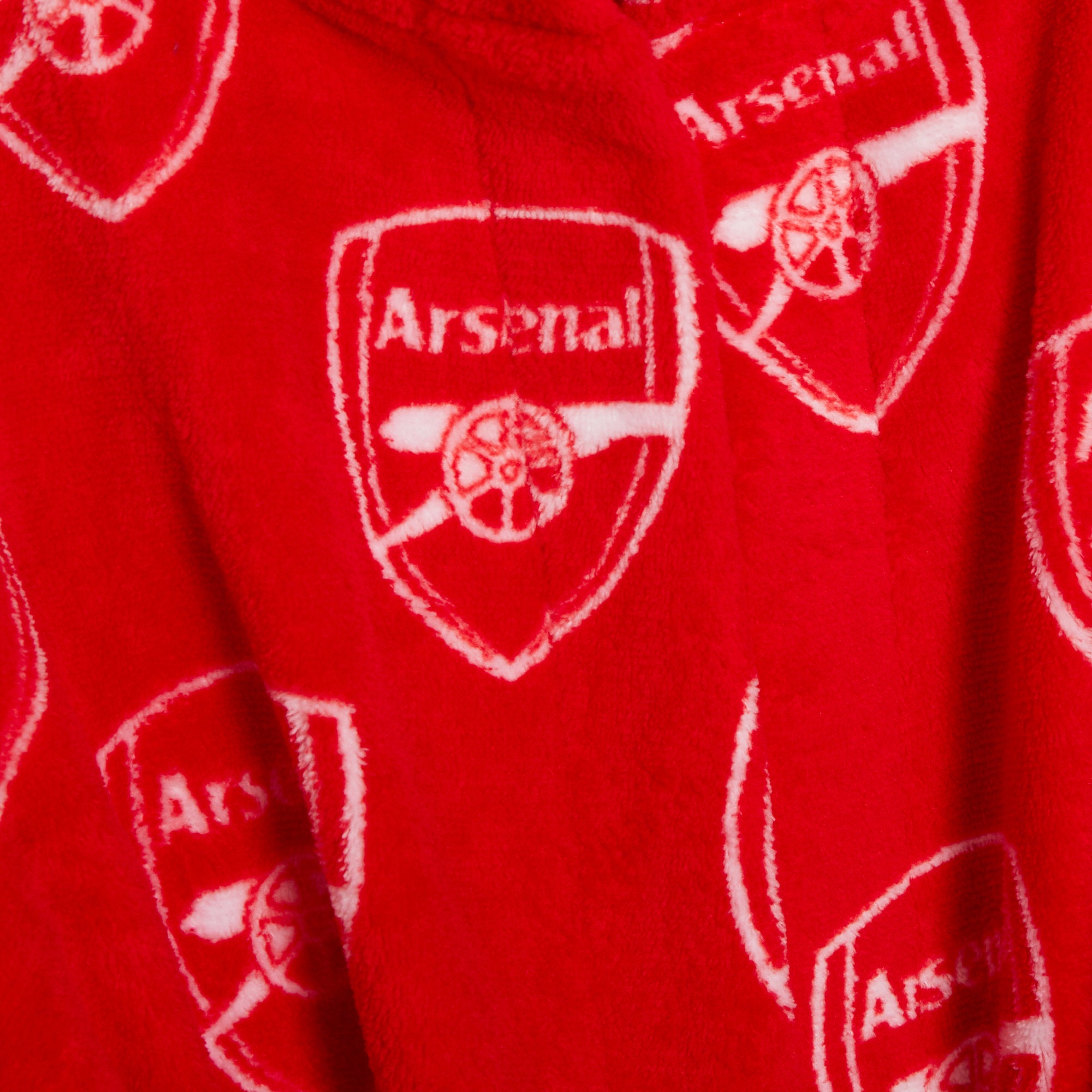 Kids Arsenal F.C. Pyjamas + Dressing Gown 3 Piece Nightwear Set Premier League Football Club Matching Robe Pjs Set