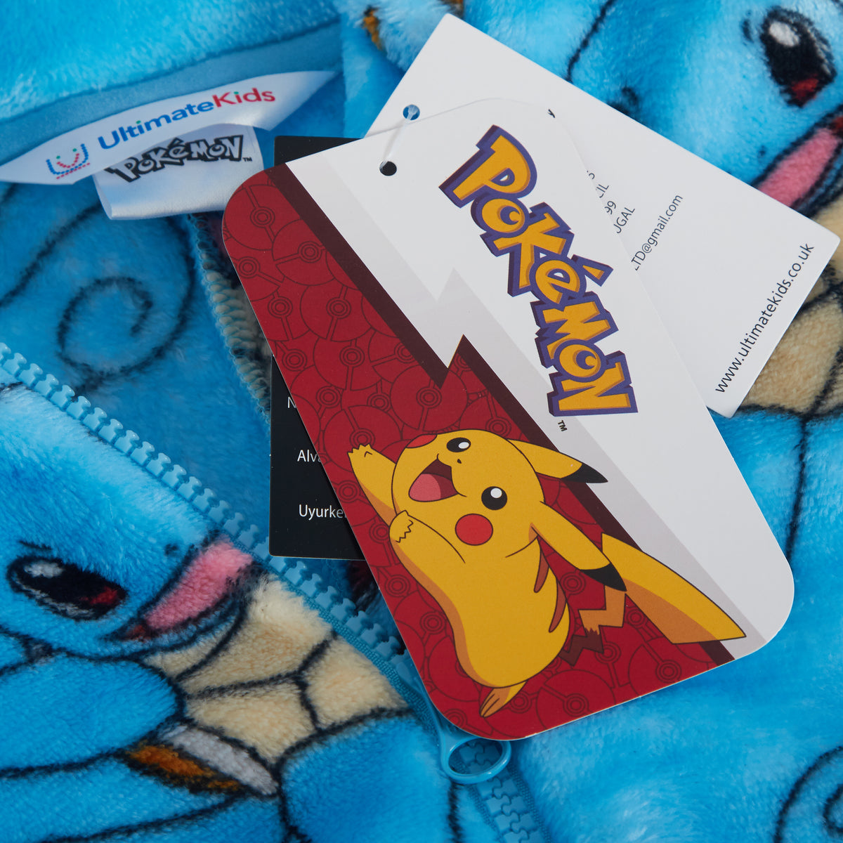 Kids Pokemon Hooded All In One Pikachu Charmander Gengar Onesie Fleece Pjs Loungewear