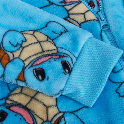 Kids Pokemon Hooded All In One Pikachu Charmander Gengar Onesie Fleece Pjs Loungewear