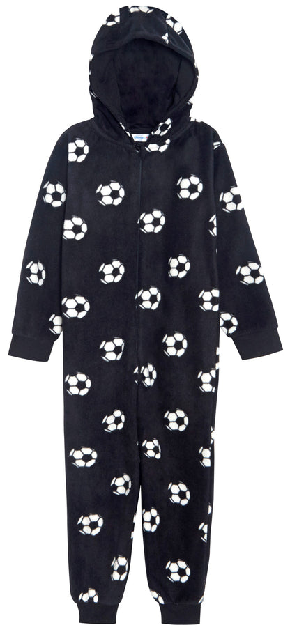 Kids Football Onesie Jumpsuit All In One for Girls Boys Red Blue Football Pyjamas Kids Pjs