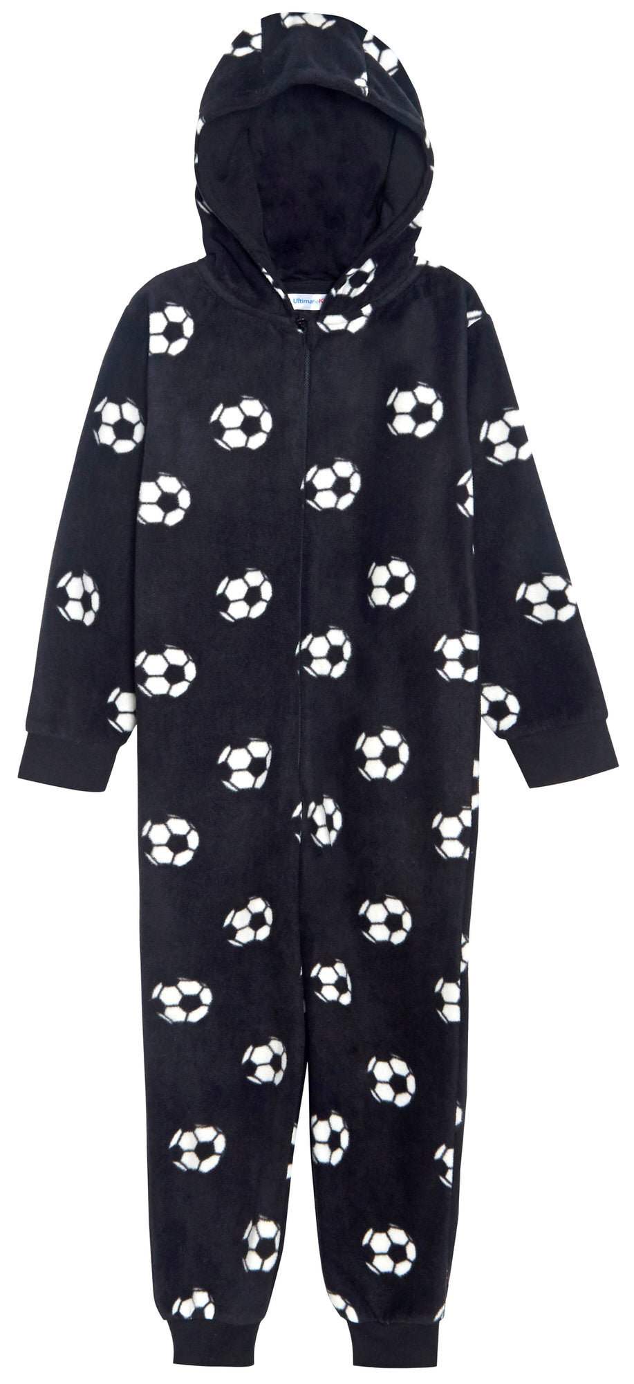 Kids Football All In One Black 9-10 Years
