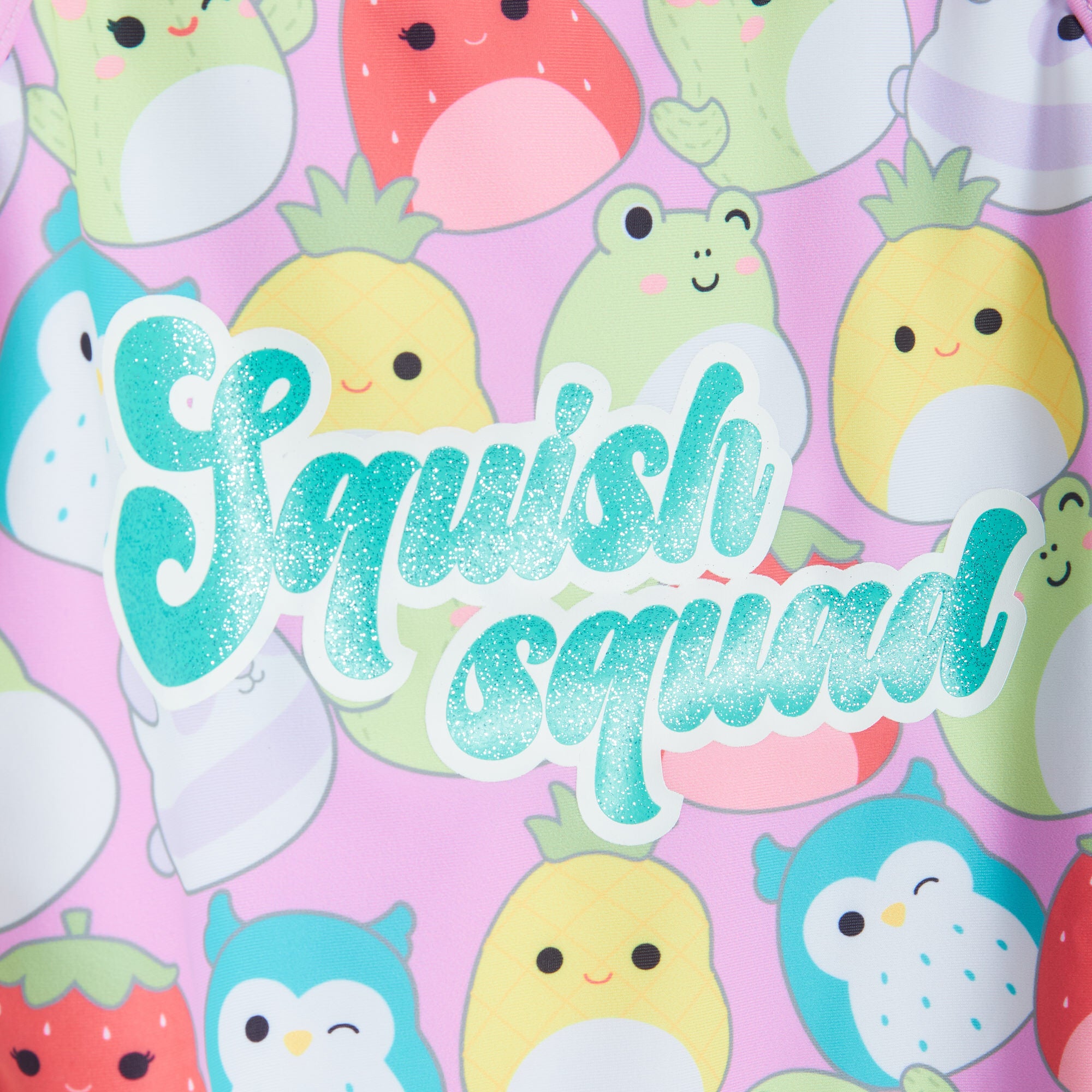 Girls Squishmallows Swimming Costume Kids Holiday Swimwear One Piece Swimsuit