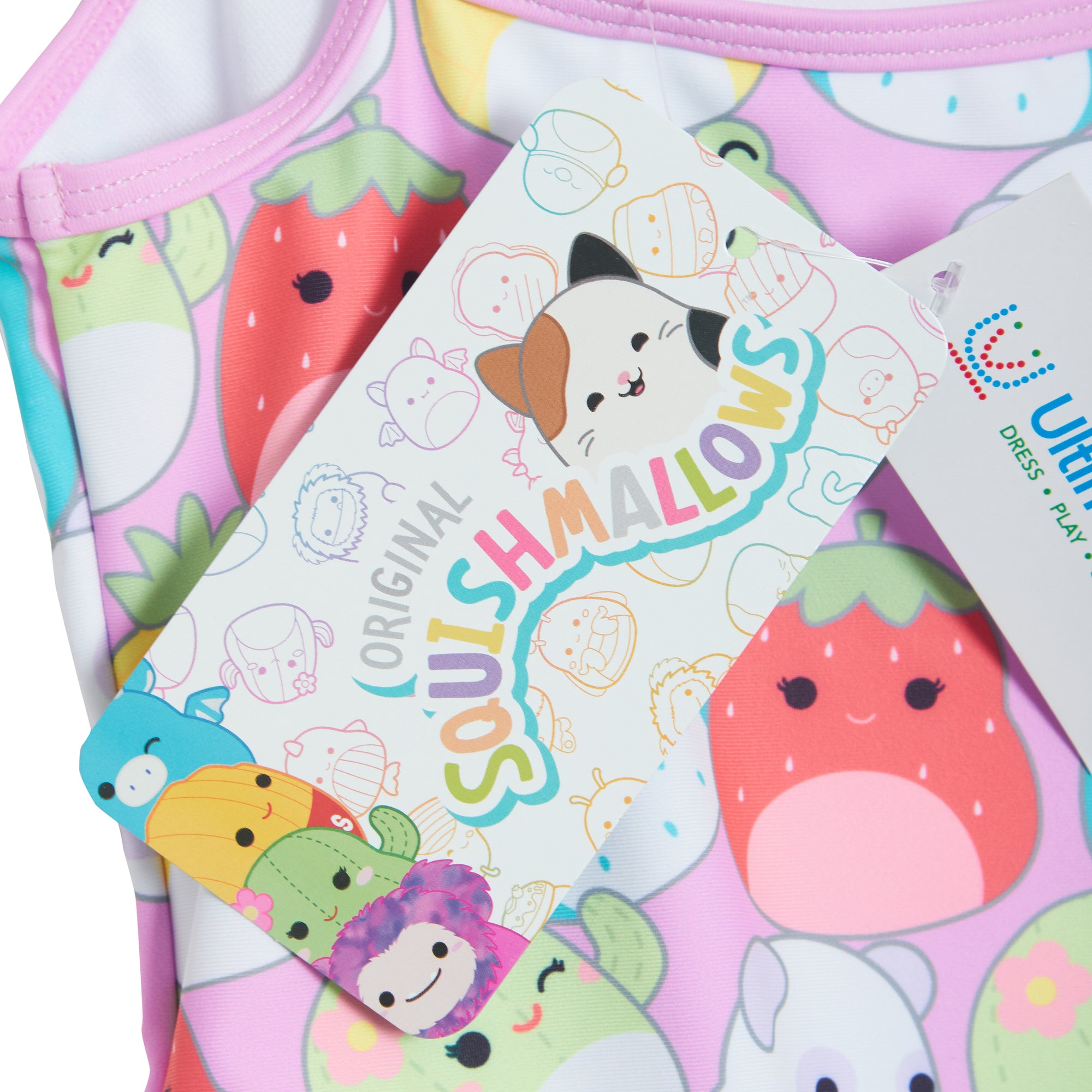 Girls Squishmallows Swimming Costume Kids Holiday Swimwear One Piece Swimsuit