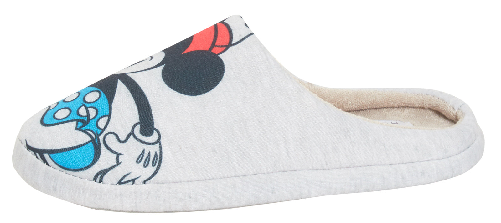 Womens Minnie Mouse Slippers Disney Slip On Mickey Mouse Mules Warm House Shoes