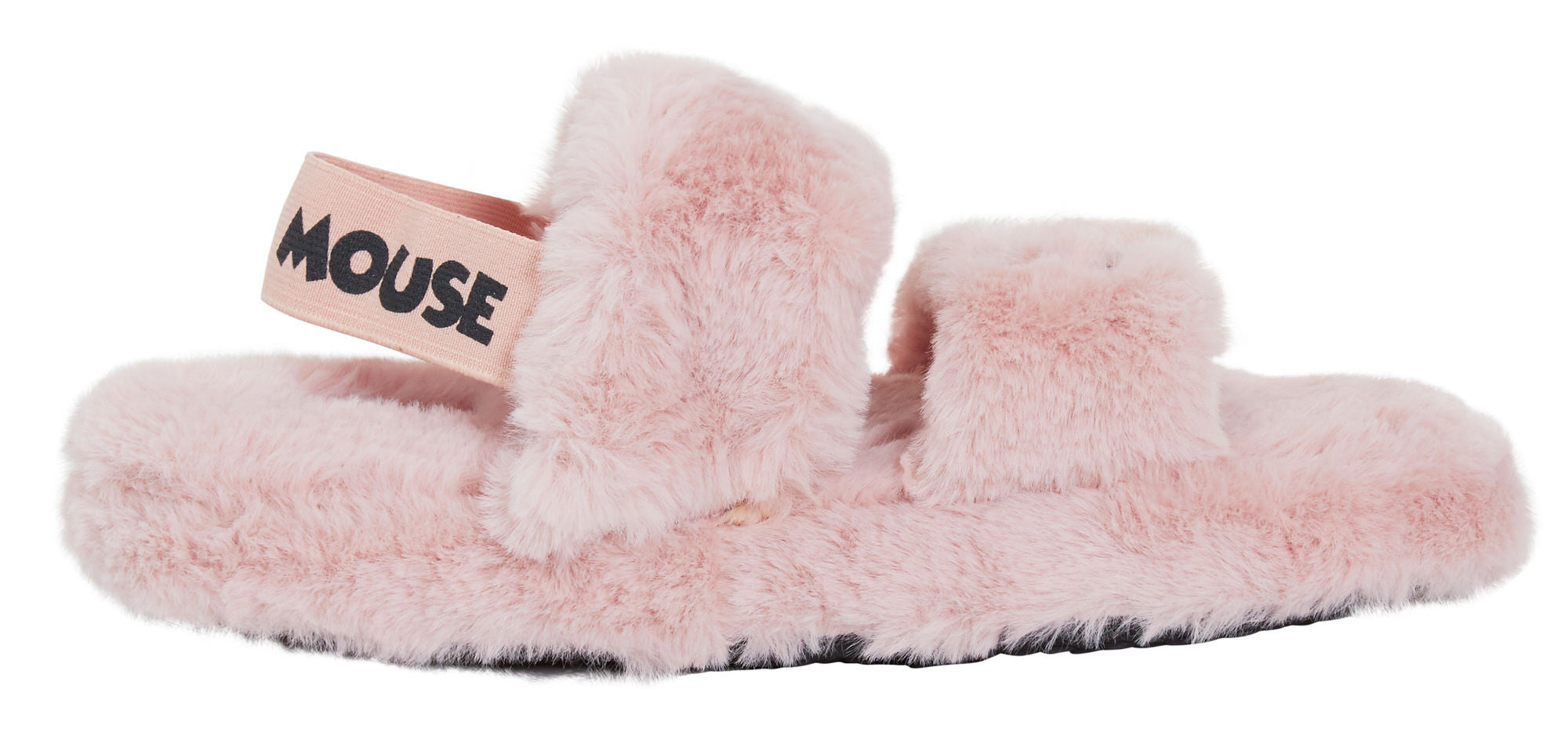 Womens Mickey Mouse Slippers Disney Faux Fur Sliders Lined Mule House Shoes
