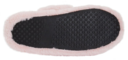 Womens Mickey Mouse Slippers Disney Faux Fur Sliders Lined Mule House Shoes