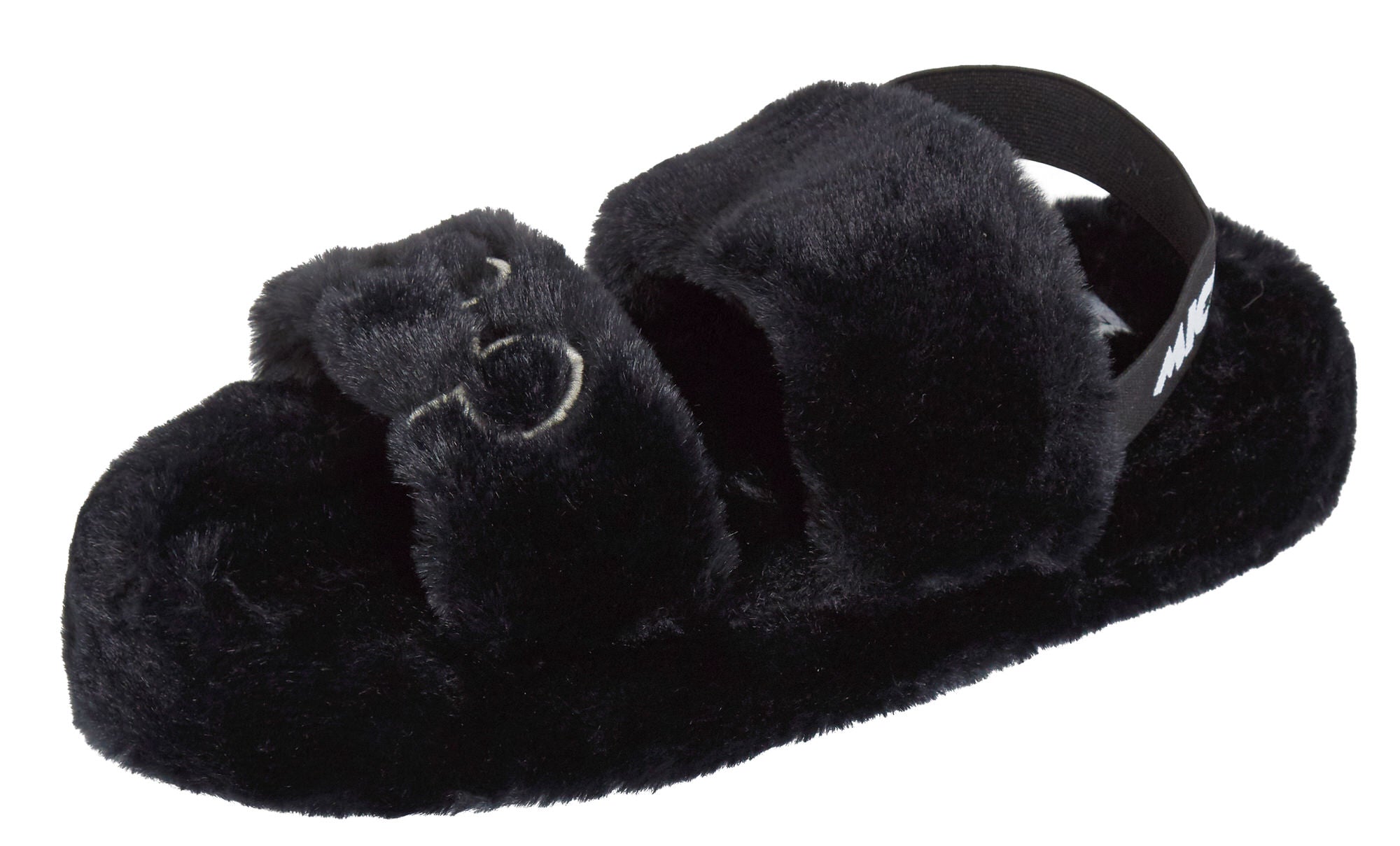 Womens Mickey Mouse Slippers Disney Faux Fur Sliders Lined Mule House Shoes