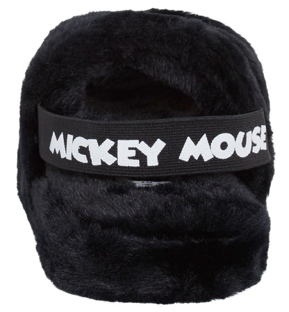 Womens Mickey Mouse Slippers Disney Faux Fur Sliders Lined Mule House Shoes