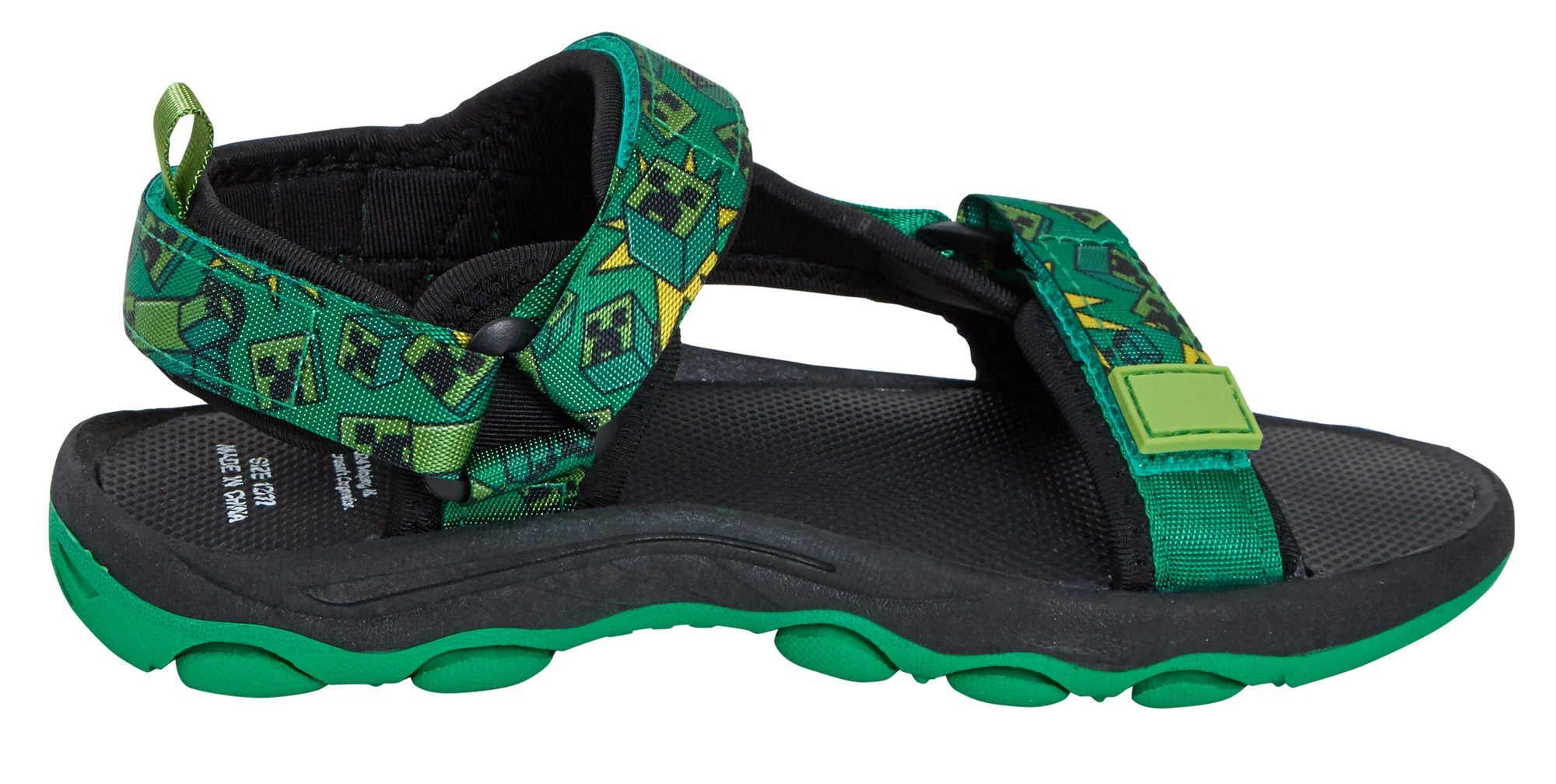 Minecraft Sandals Kids Sports Trekker Open Toe Easy Fasten Sliders Summer Shoes