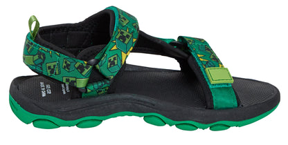 Minecraft Sandals Kids Sports Trekker Open Toe Easy Fasten Sliders Summer Shoes