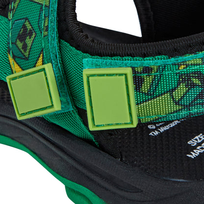 Minecraft Sandals Kids Sports Trekker Open Toe Easy Fasten Sliders Summer Shoes
