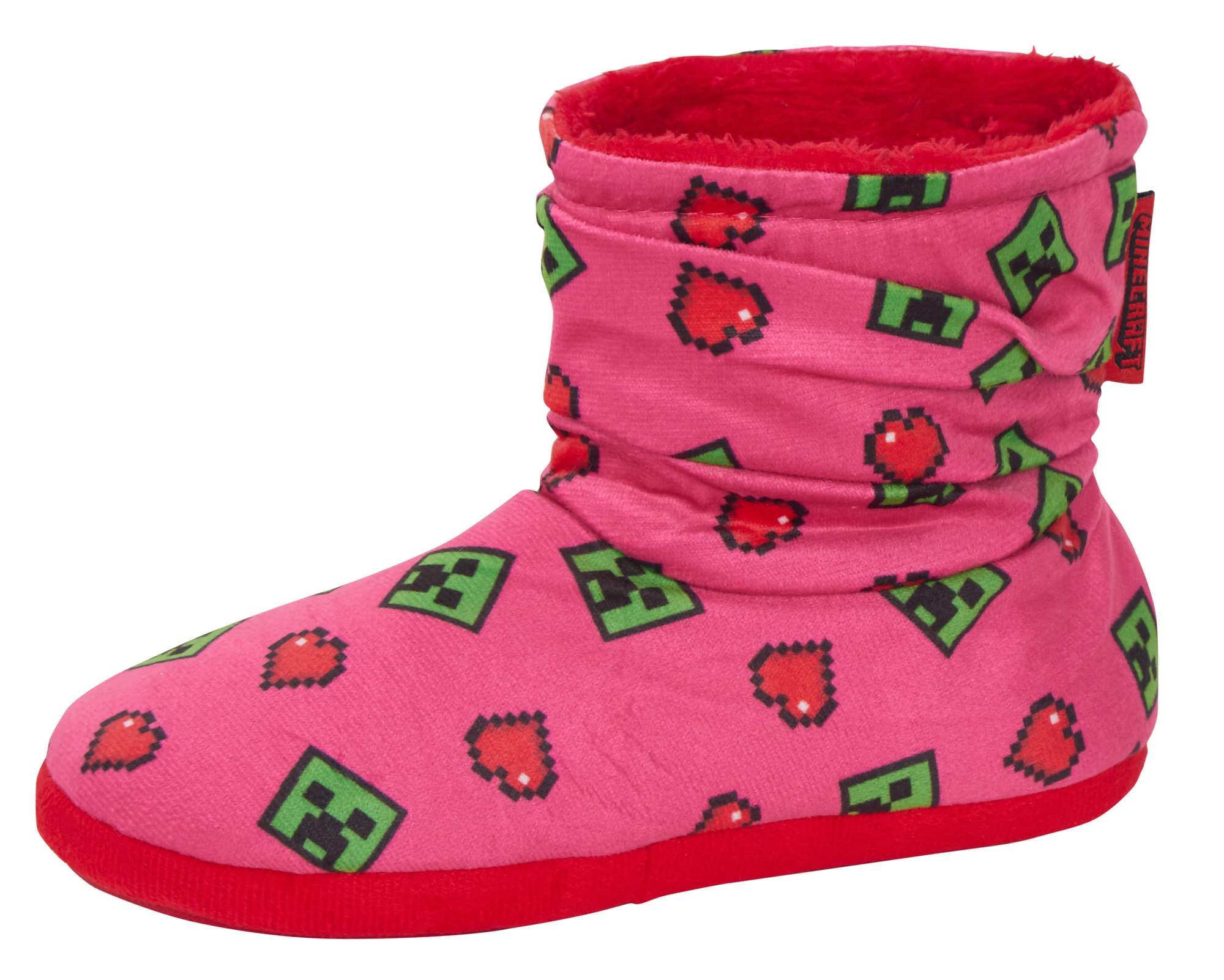 Girls Minecraft Slipper Boots Kids Slippers Booties Gamers Fleece Slipper Socks