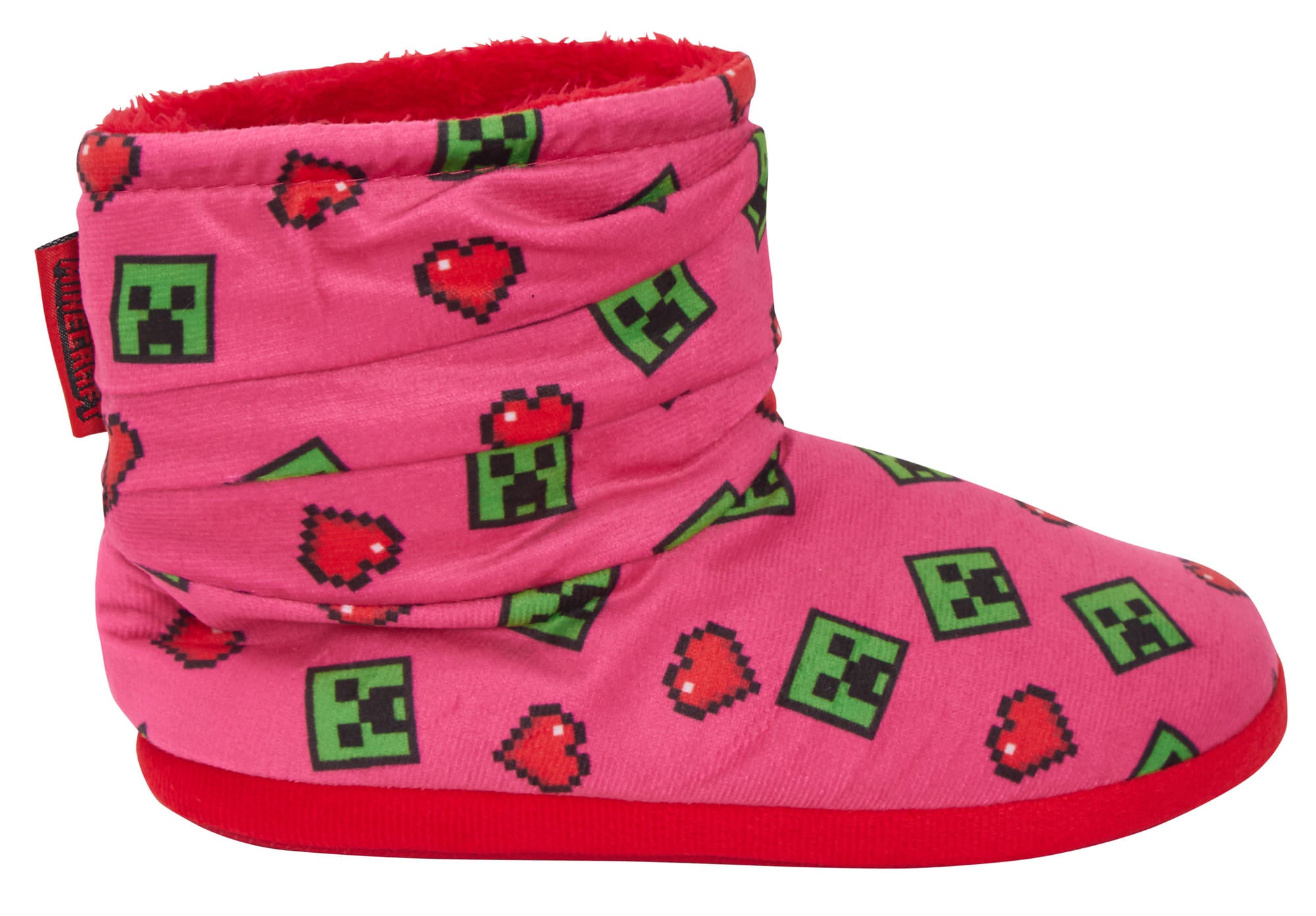 Girls Minecraft Slipper Boots Kids Slippers Booties Gamers Fleece Slipper Socks