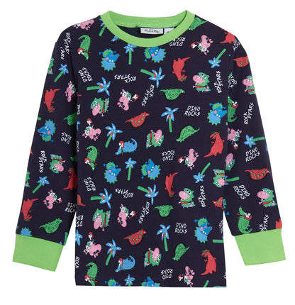 George Pig Pyjamas for Boys Dinosaur Pjs Dino Full Cuffed Length Nightwear Set
