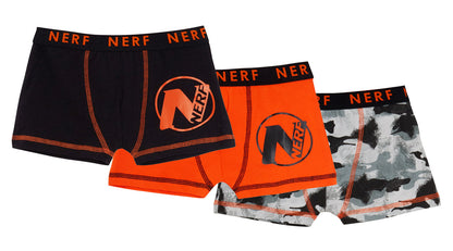 Boys 3 Pack Nerf Boxer Shorts Kids Camouflage Underwear Briefs Boxers Trunks