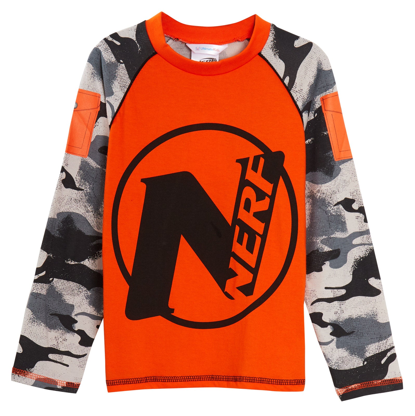 Boys Official Nerf Pyjamas Kids Camo Dress Up Full Length Novelty Pjs Set Gift