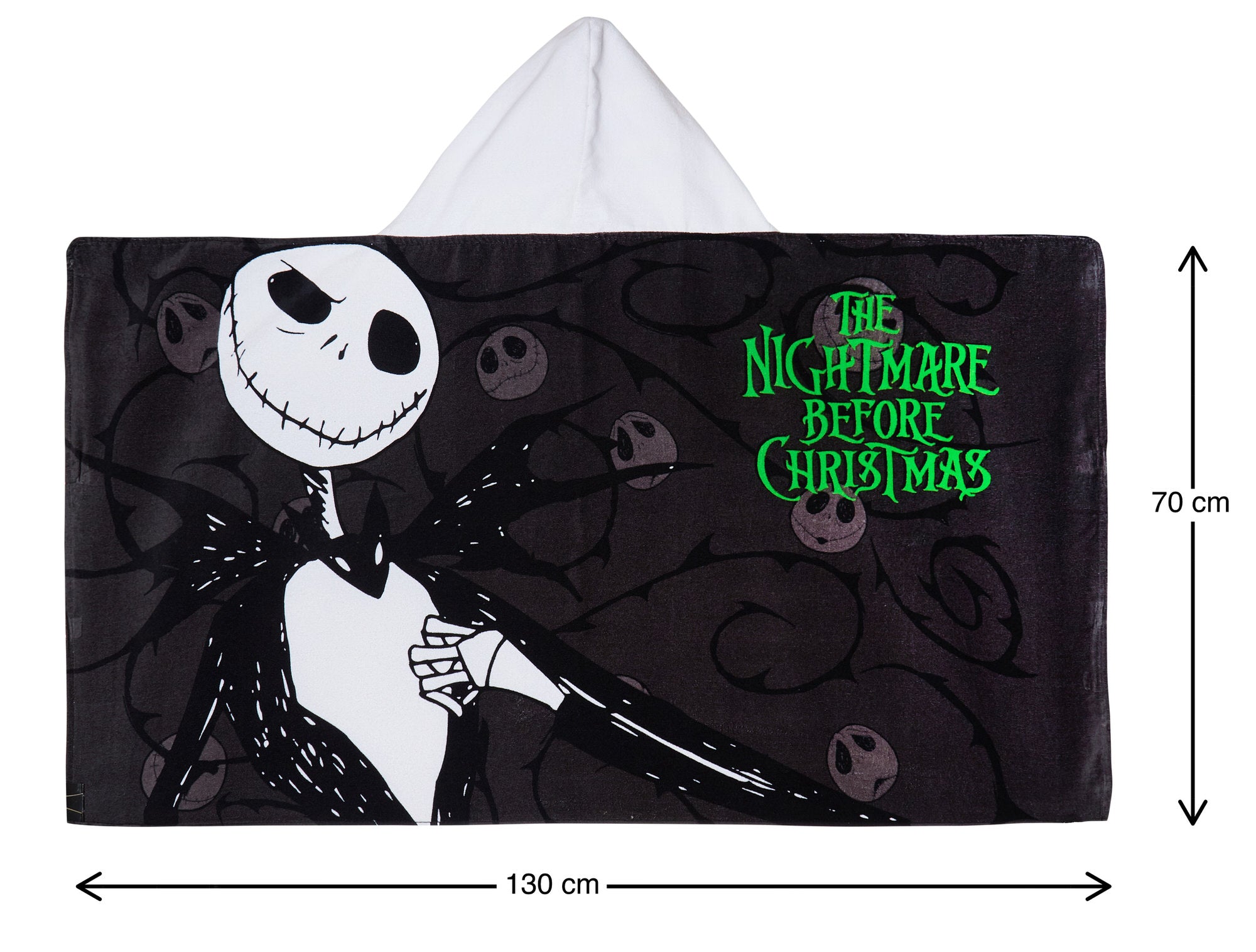 The Nightmare Before Christmas Hooded Towel Poncho Beach Bath Towel Swimming Wrap