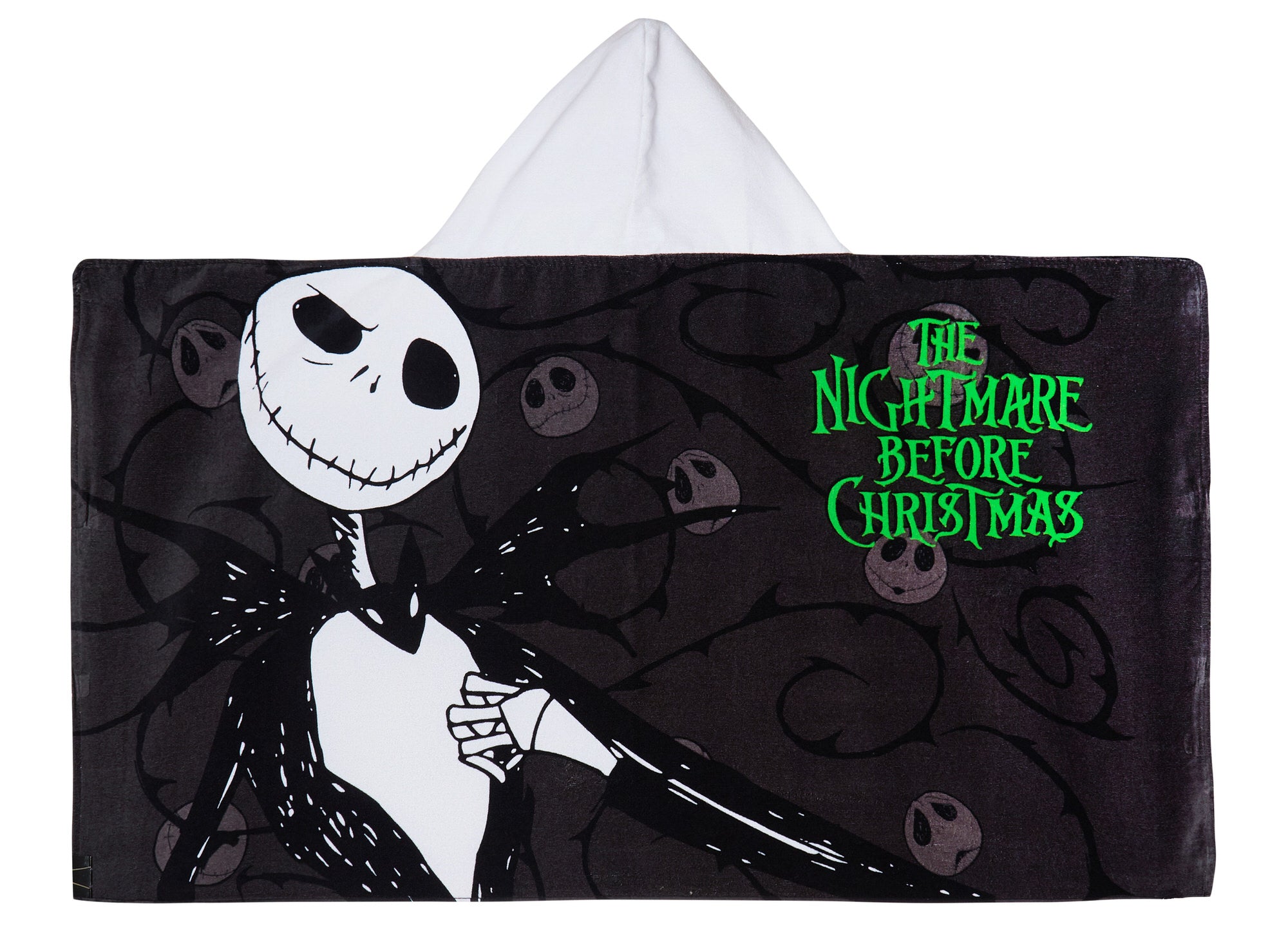 The Nightmare Before Christmas Hooded Towel Poncho Beach Bath Towel Swimming Wrap