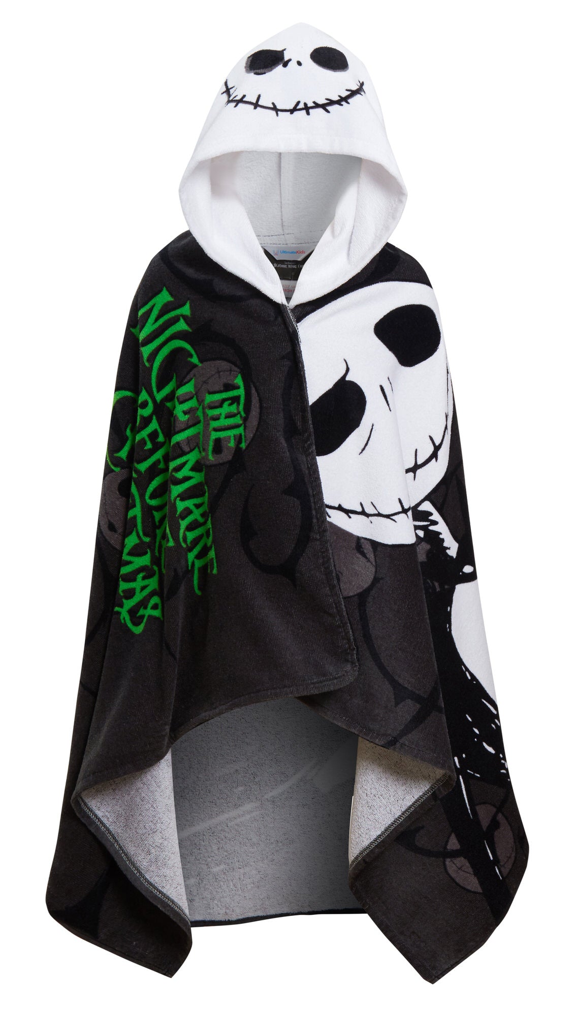The Nightmare Before Christmas Hooded Towel Poncho Beach Bath Towel Swimming Wrap