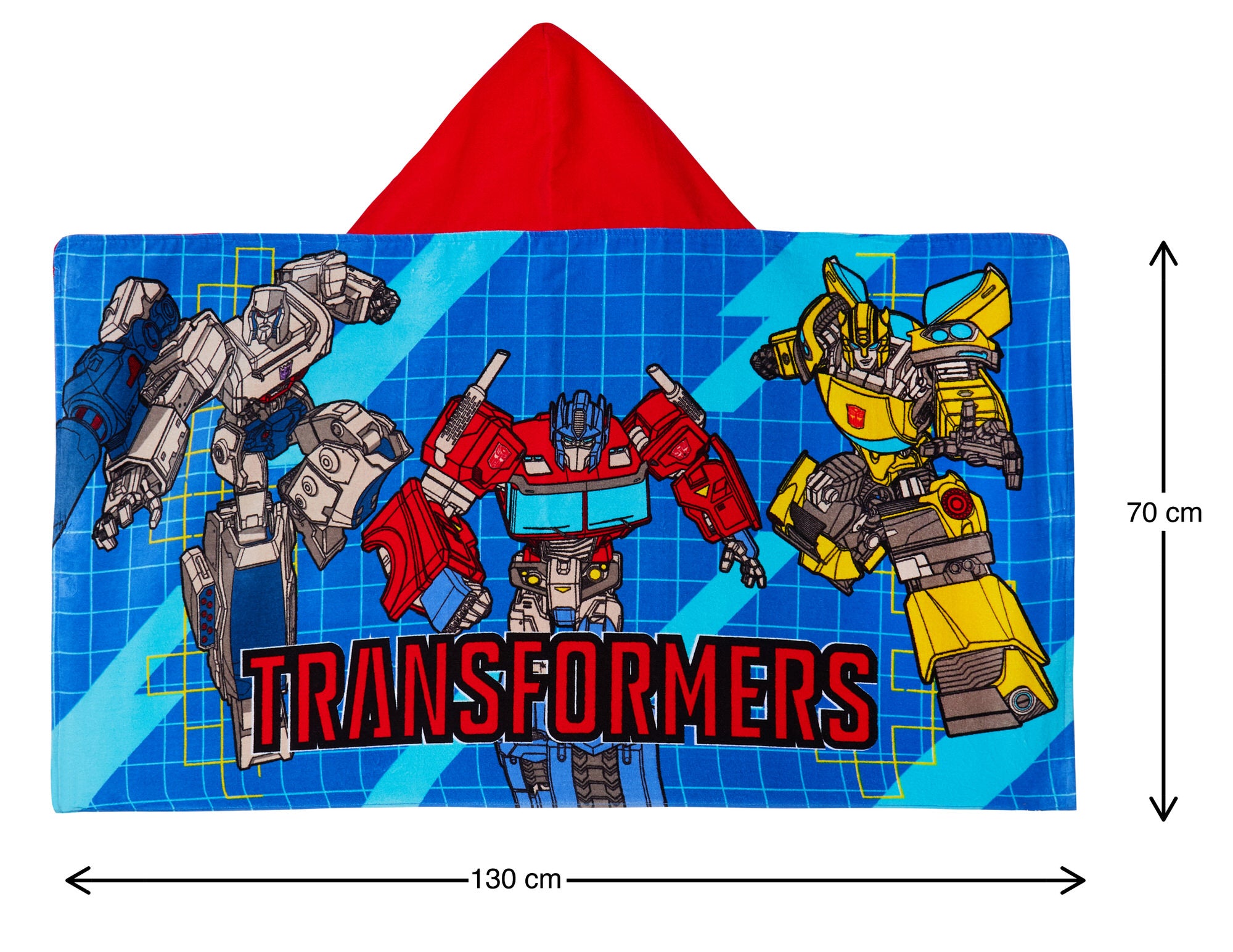 Boys Transformers Hooded Towel Kids Poncho Beachtowel Bath Towel Swimming Wrap
