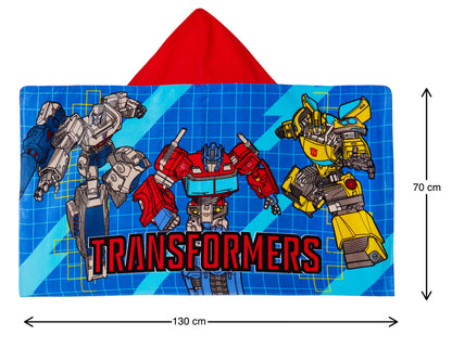 Boys Transformers Hooded Towel Kids Poncho Beachtowel Bath Towel Swimming Wrap