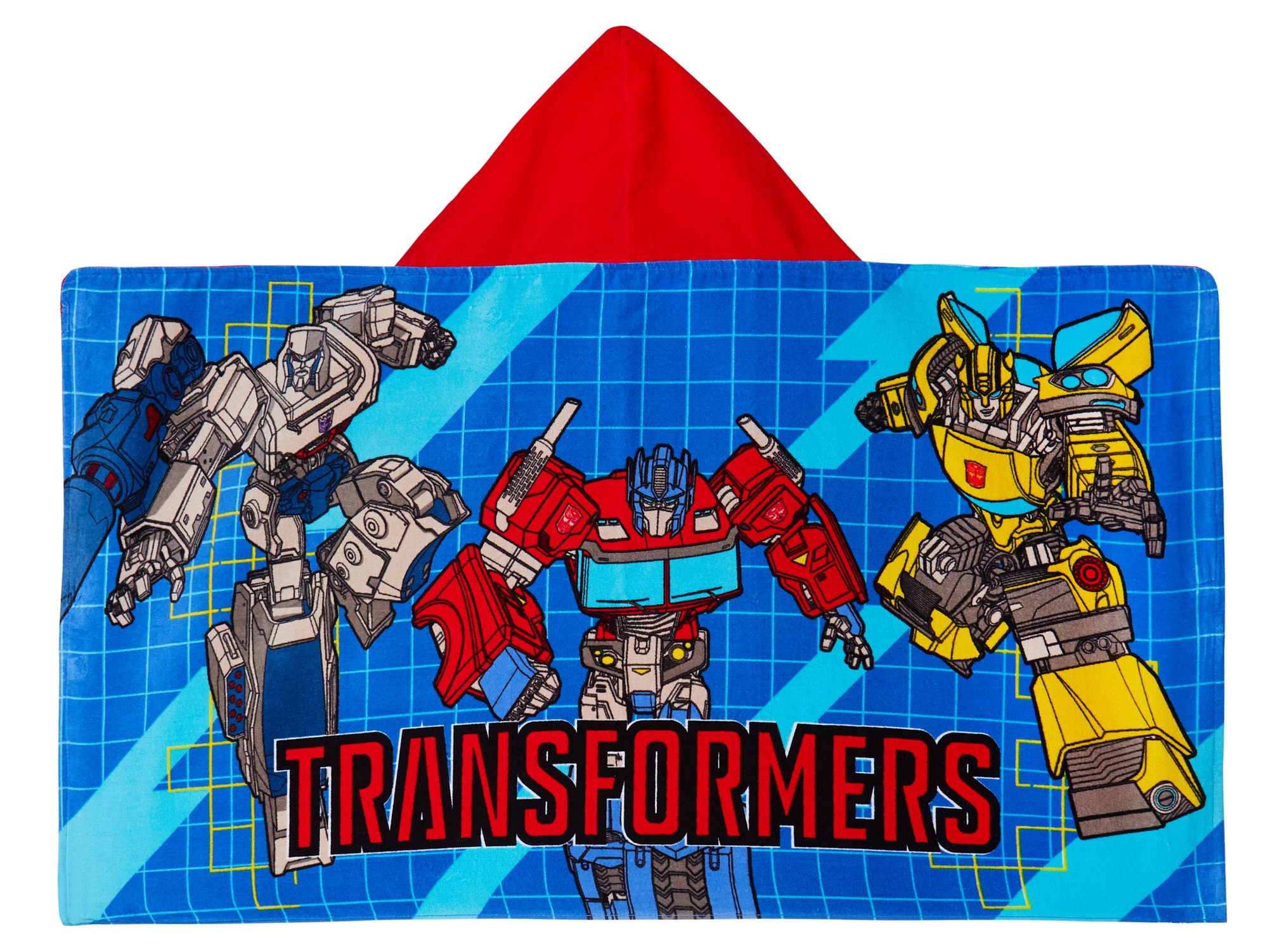 Boys Transformers Hooded Towel Kids Poncho Beachtowel Bath Towel Swimming Wrap
