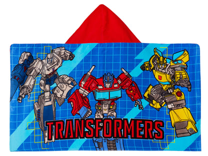 Boys Transformers Hooded Towel Kids Poncho Beachtowel Bath Towel Swimming Wrap