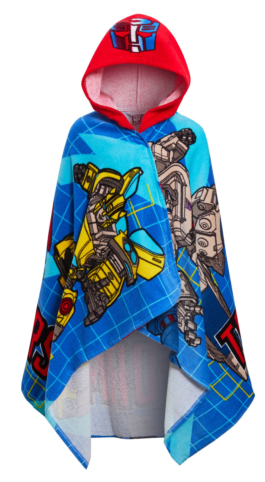 Boys Transformers Hooded Towel Kids Poncho Beachtowel Bath Towel Swimming Wrap
