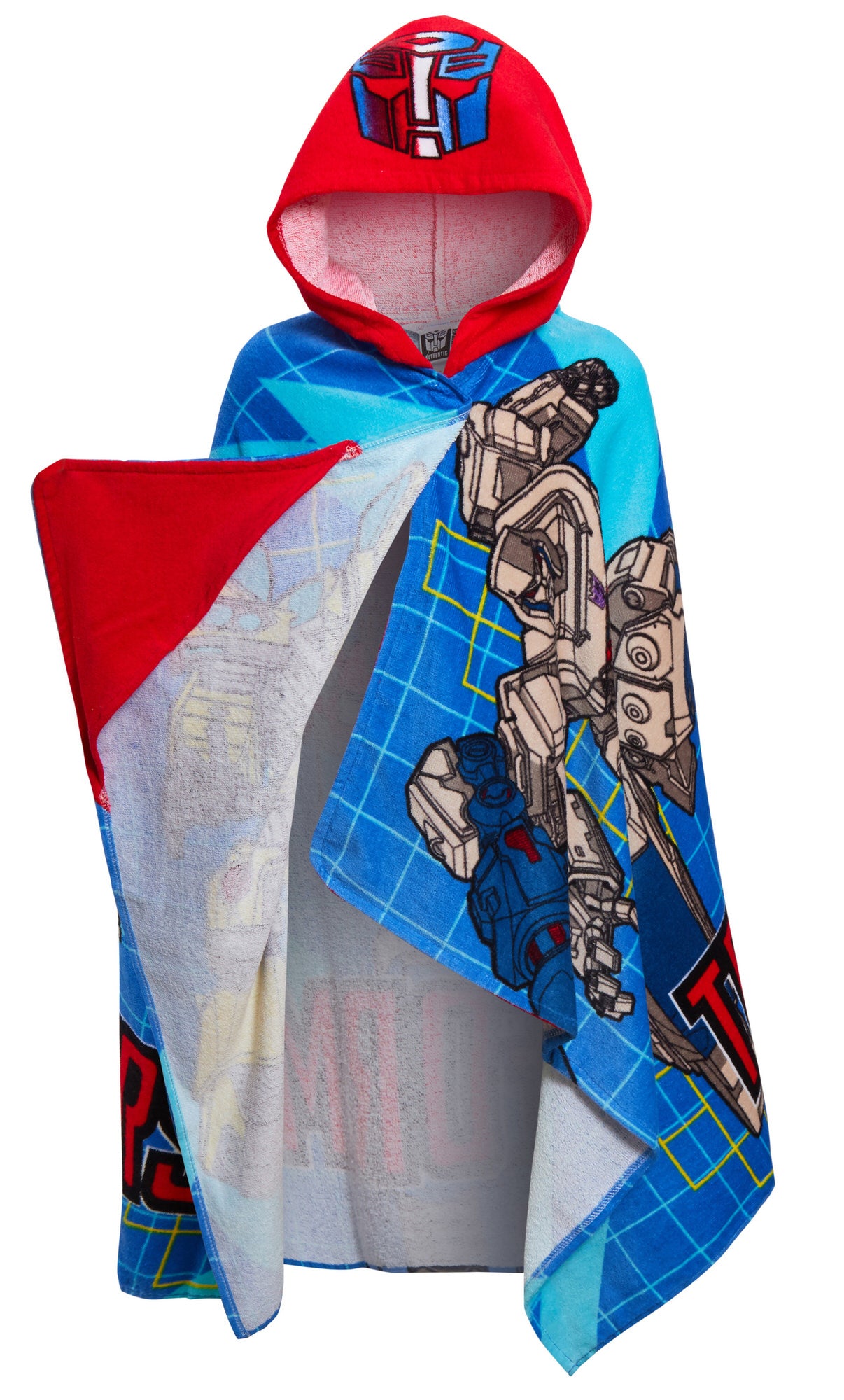 Boys Transformers Hooded Towel Kids Poncho Beachtowel Bath Towel Swimming Wrap