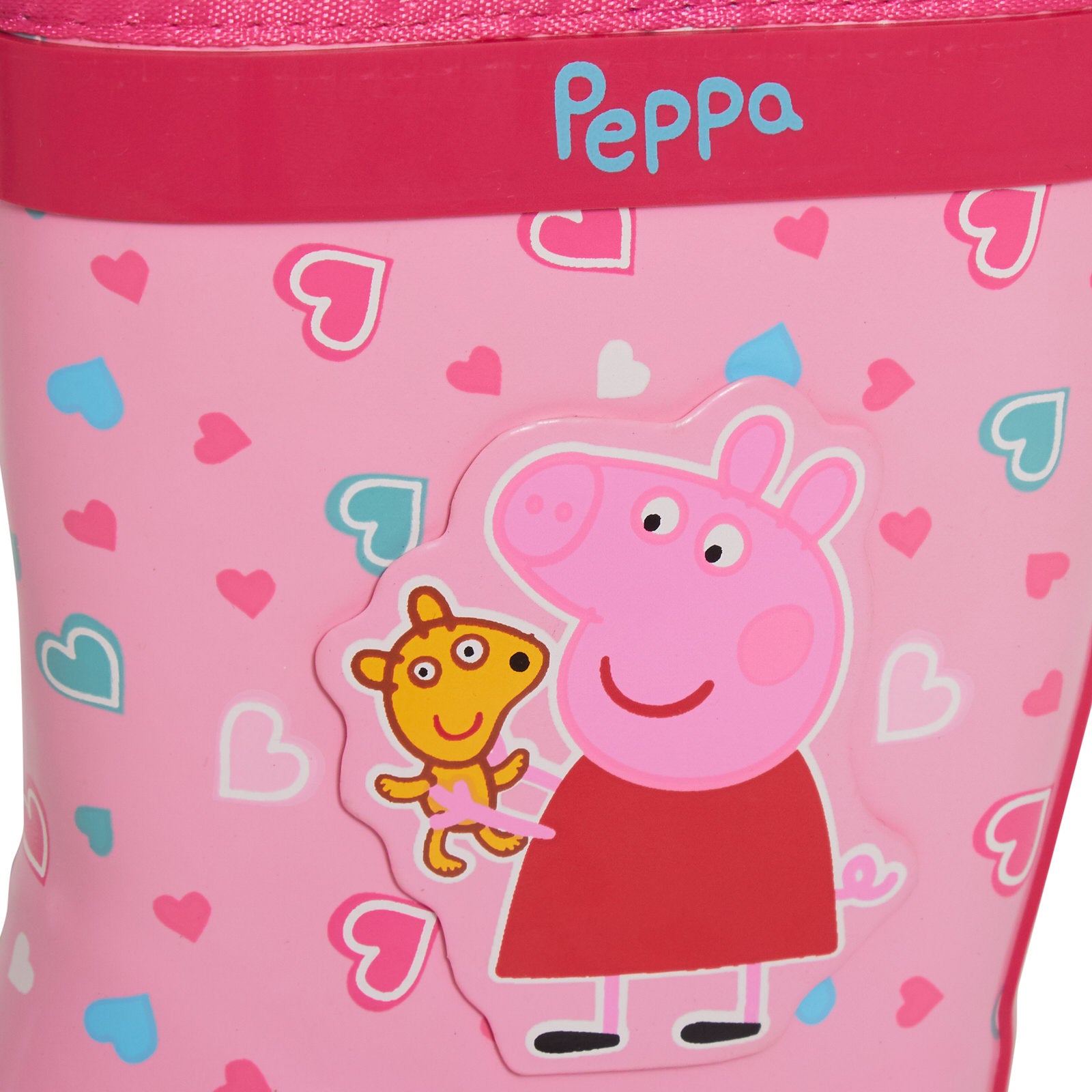 Girls Peppa Pig Tie Top Wellington Boots Kids Wellingtons Rain Boots Wellies