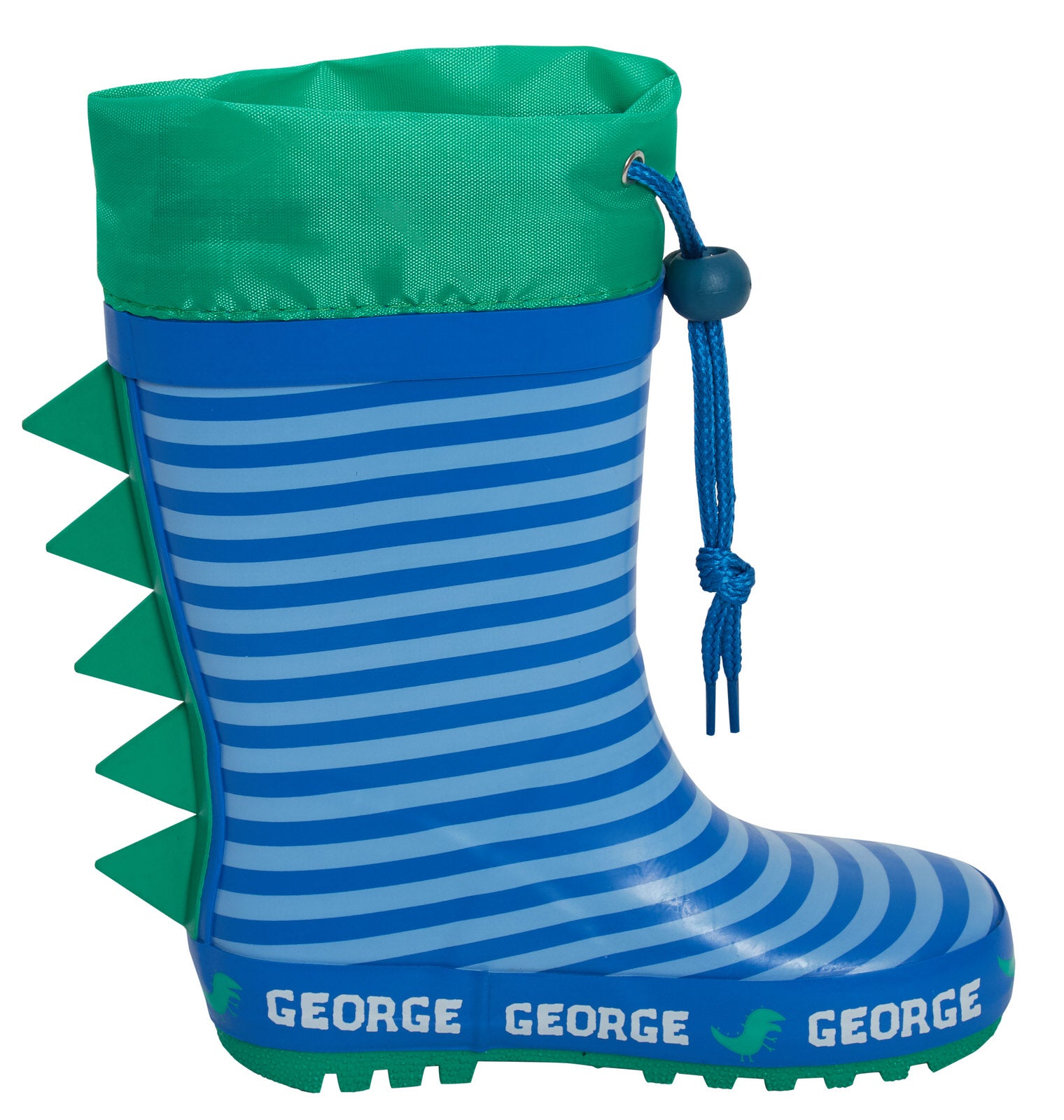 Boys Peppa Pig George Pig Tie Top Wellington Boots Kids Dino Wellingtons Wellies