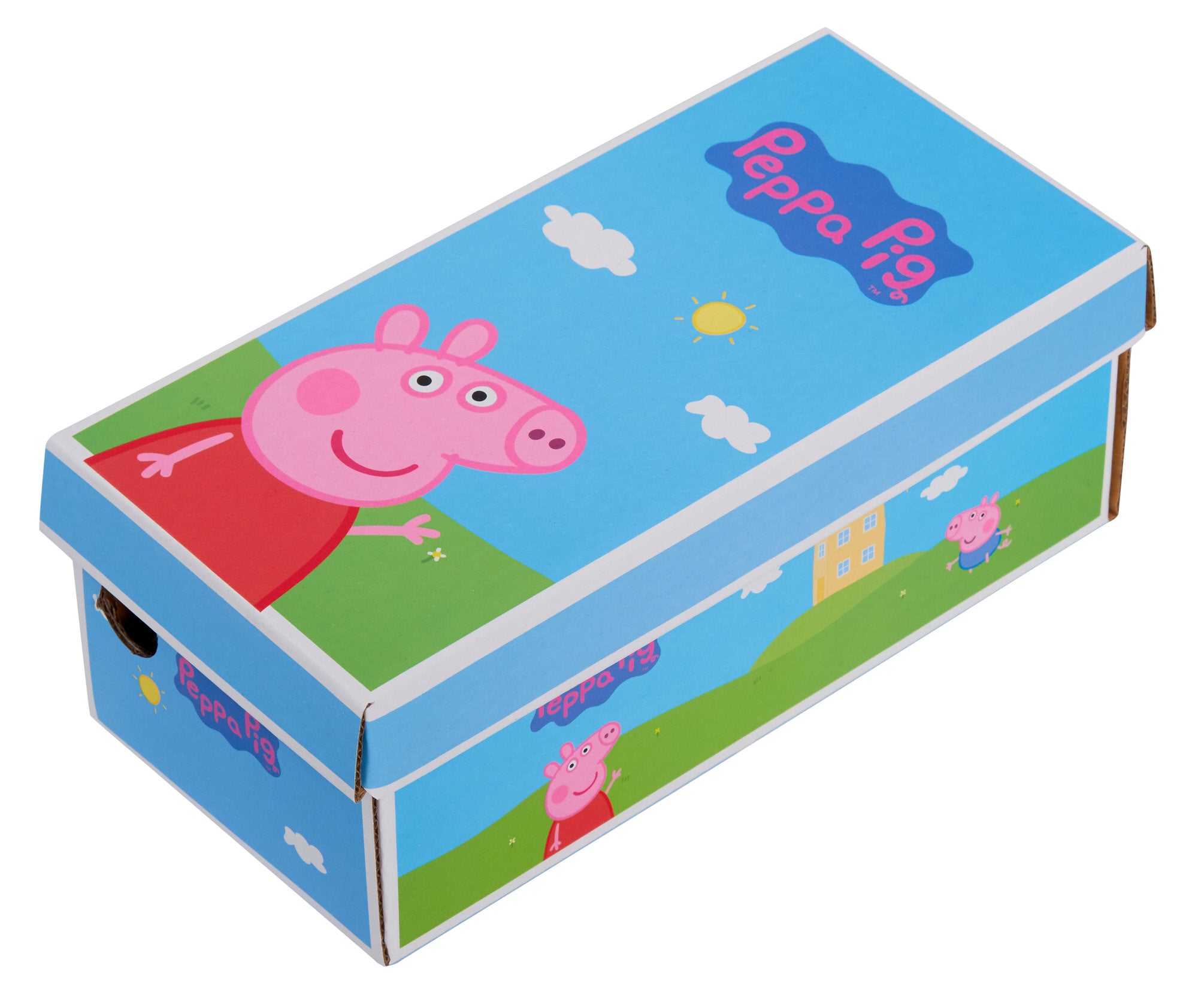 Girls Peppa Pig Slippers Kids Elastic Strap Ballet Pumps Peppa Pig House Shoes