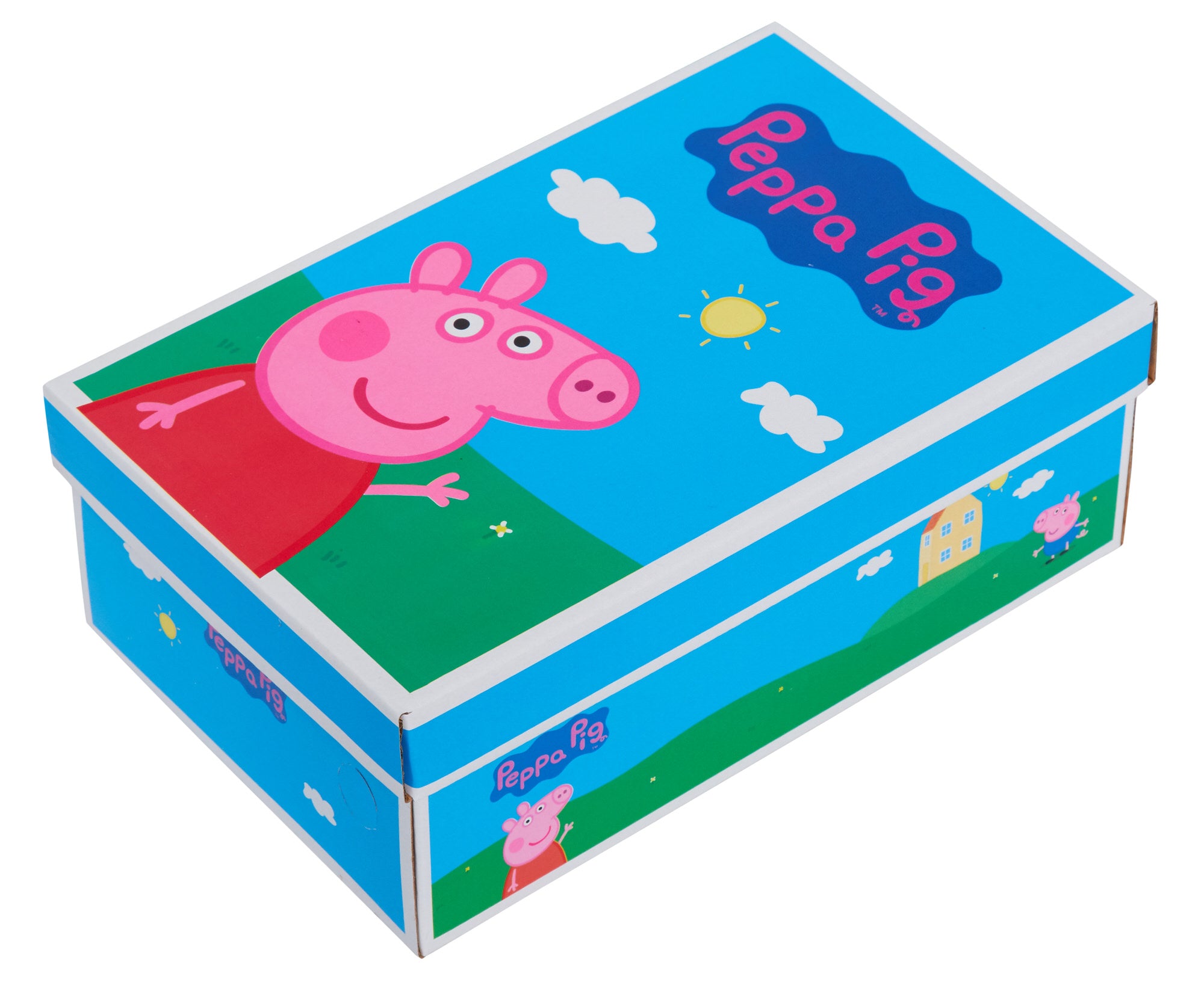 Peppa Pig Sports Trainers Girls Easy Touch Fasten Plimsolls Kids Sneakers Shoes