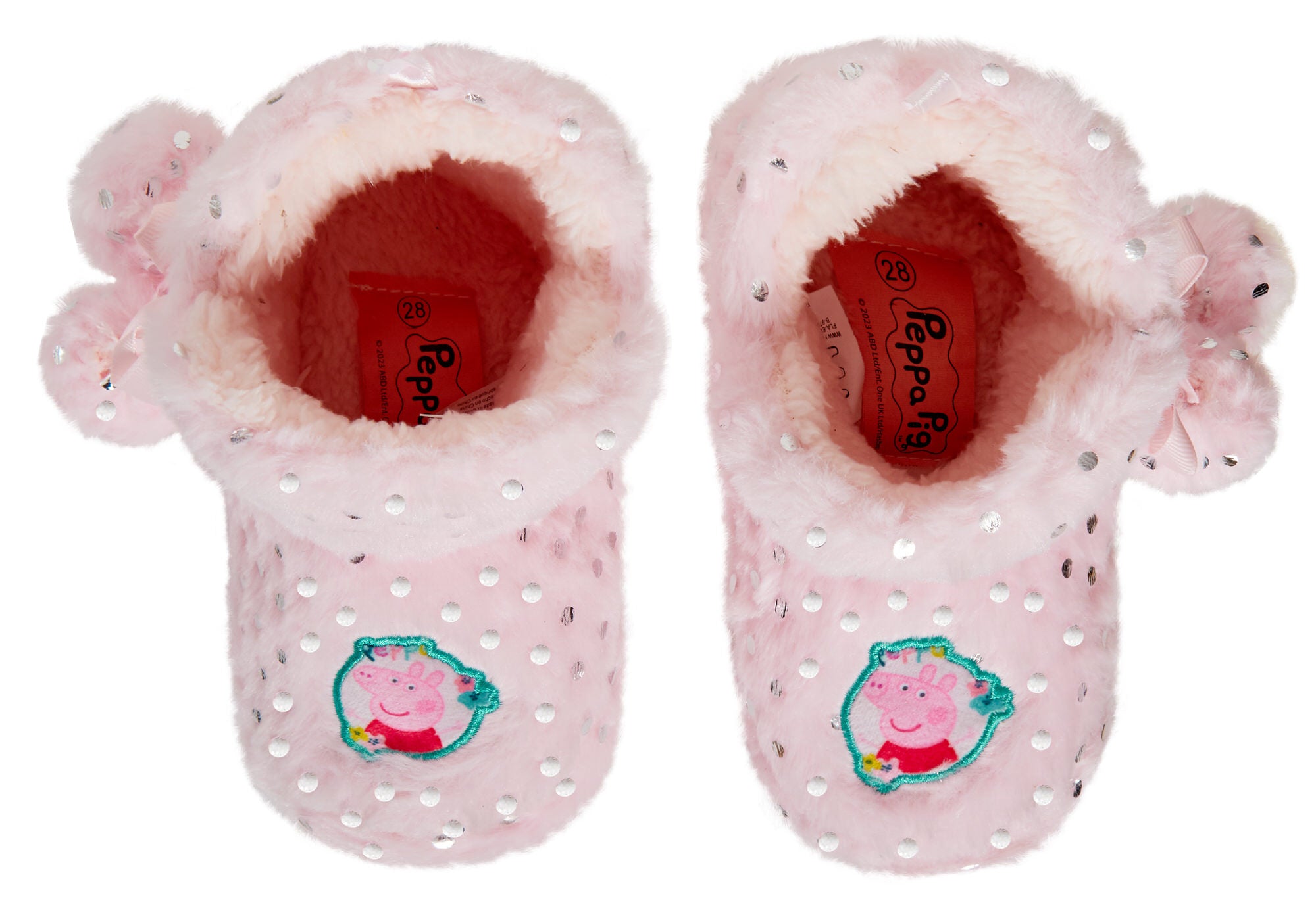 Girls Peppa Pig Slipper Boots Infants House Slippers Warm Fleece Booties Gift